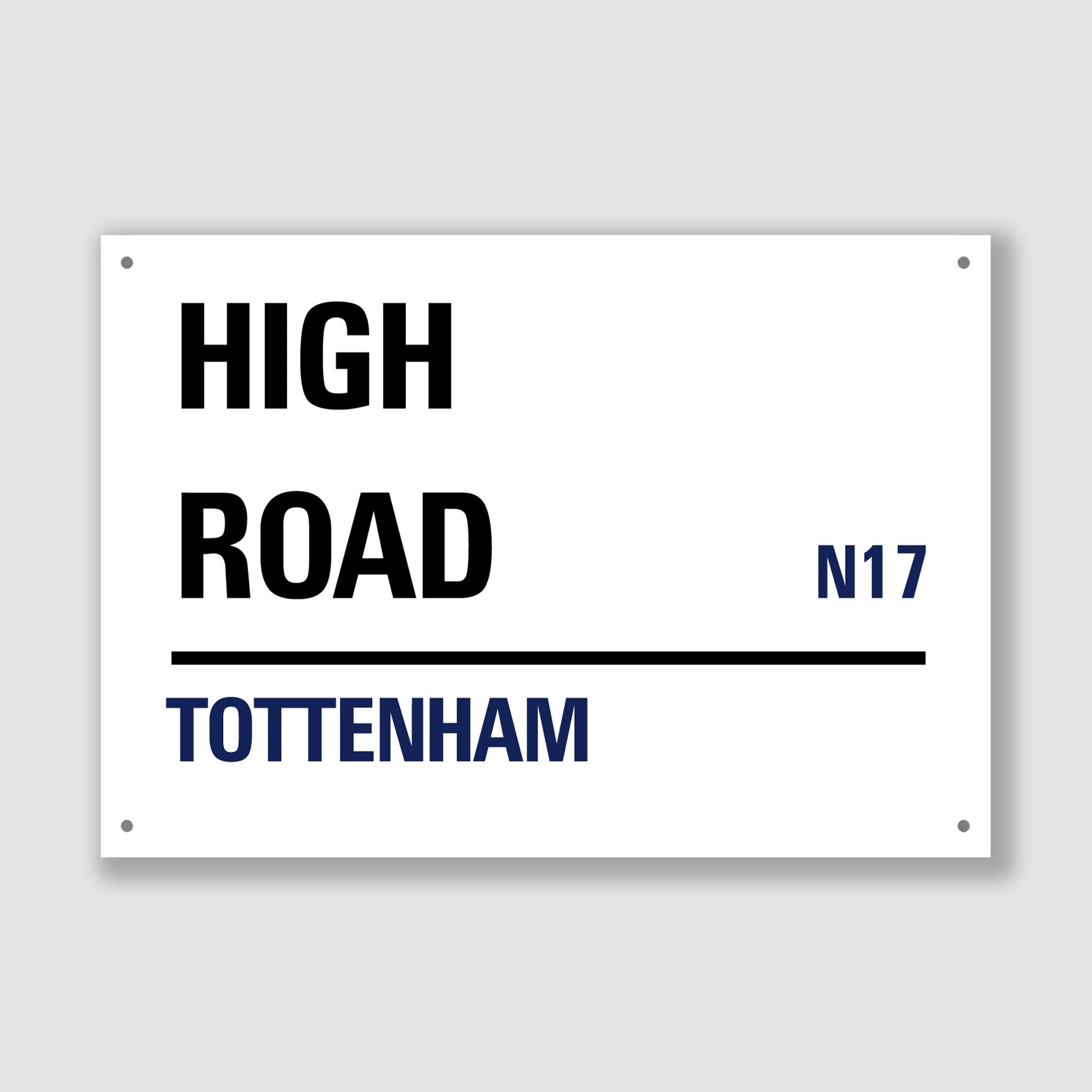 Tottenham - High Road, Street Sign, Tottenham gift, Tottenham Souvenir, Tottenham Keepsake, Tottenham High Road