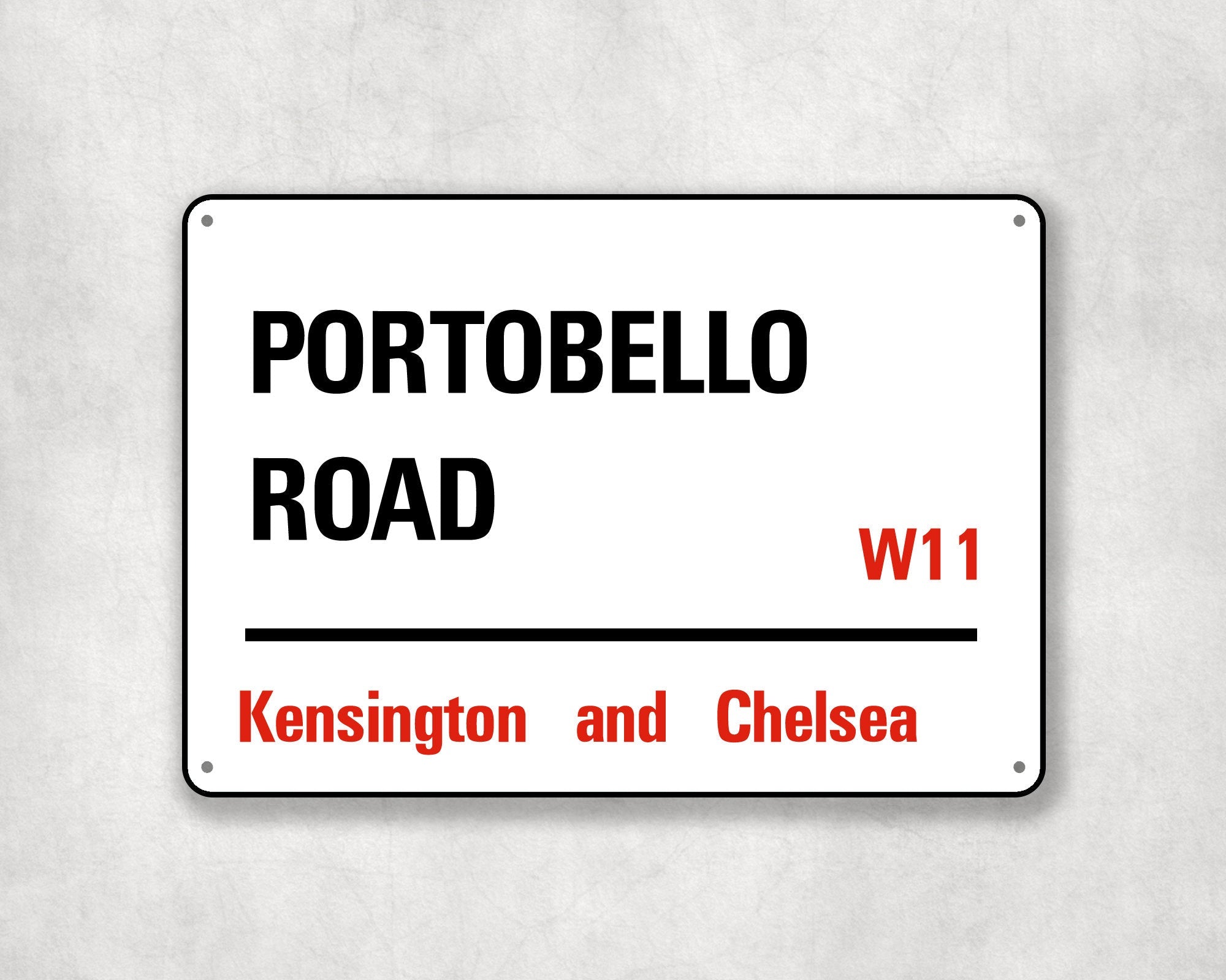 Portobello Road - Kensington and Chelsea, Street Sign, Portobello Road gift, Portobello Road Souvenir, Portobello Road Keepsake,London Gifts