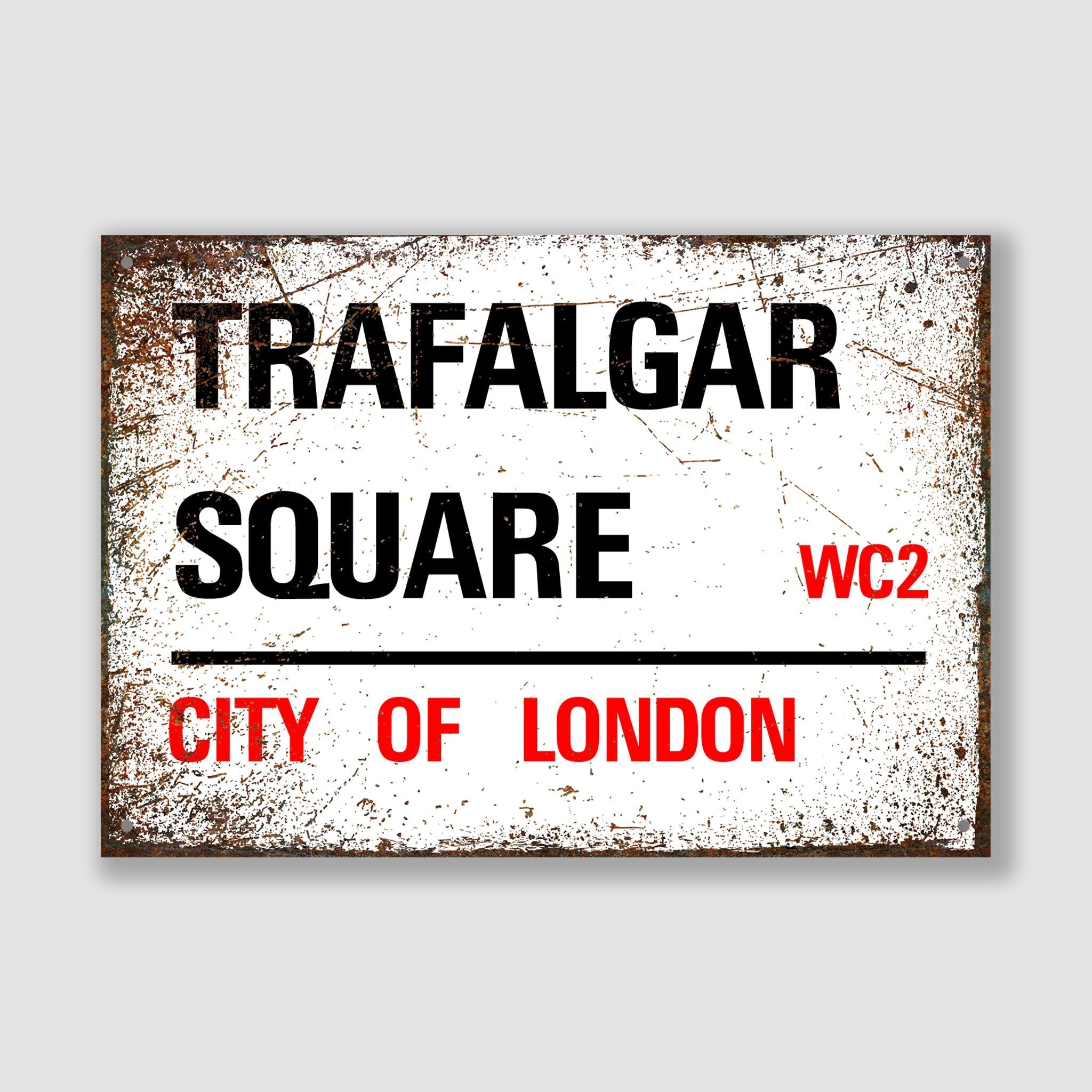 Trafalgar Square - City of London, Street Sign, Trafalgar Square gift, Trafalgar Square Souvenir, Trafalgar Square Keepsake, London Gifts