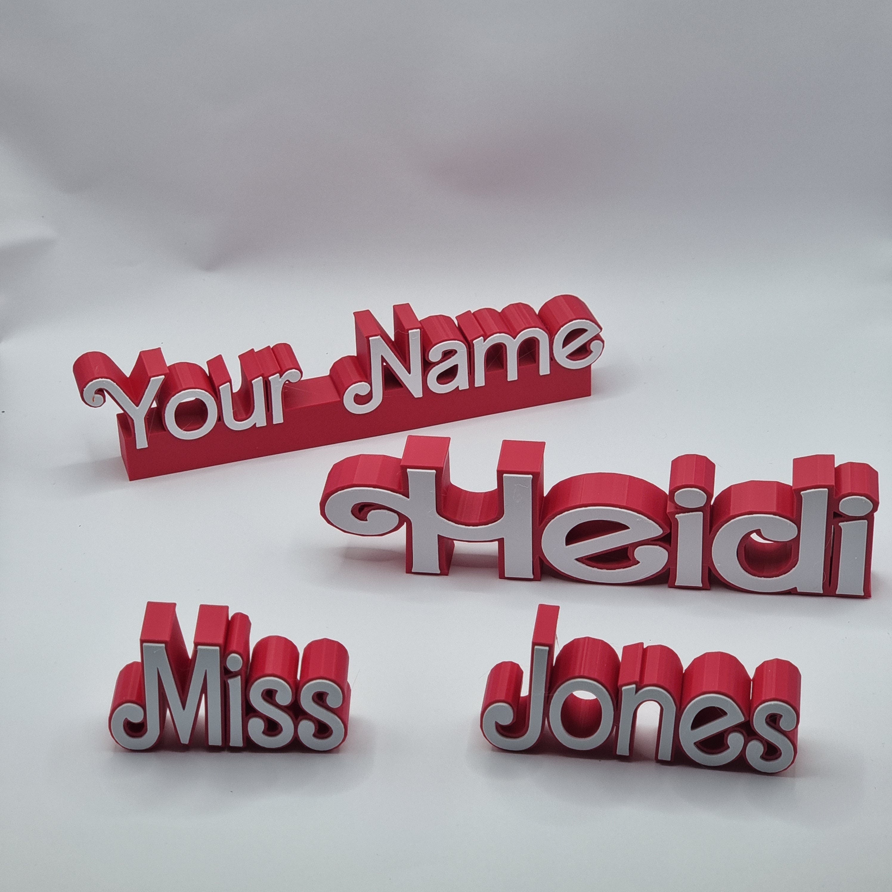 Personalised Desk Name Sign - Desk Name Plaque - Teacher Desk Sign - Personalised Graduation Gifts - Unique Teacher Gift - Custom Name Plate