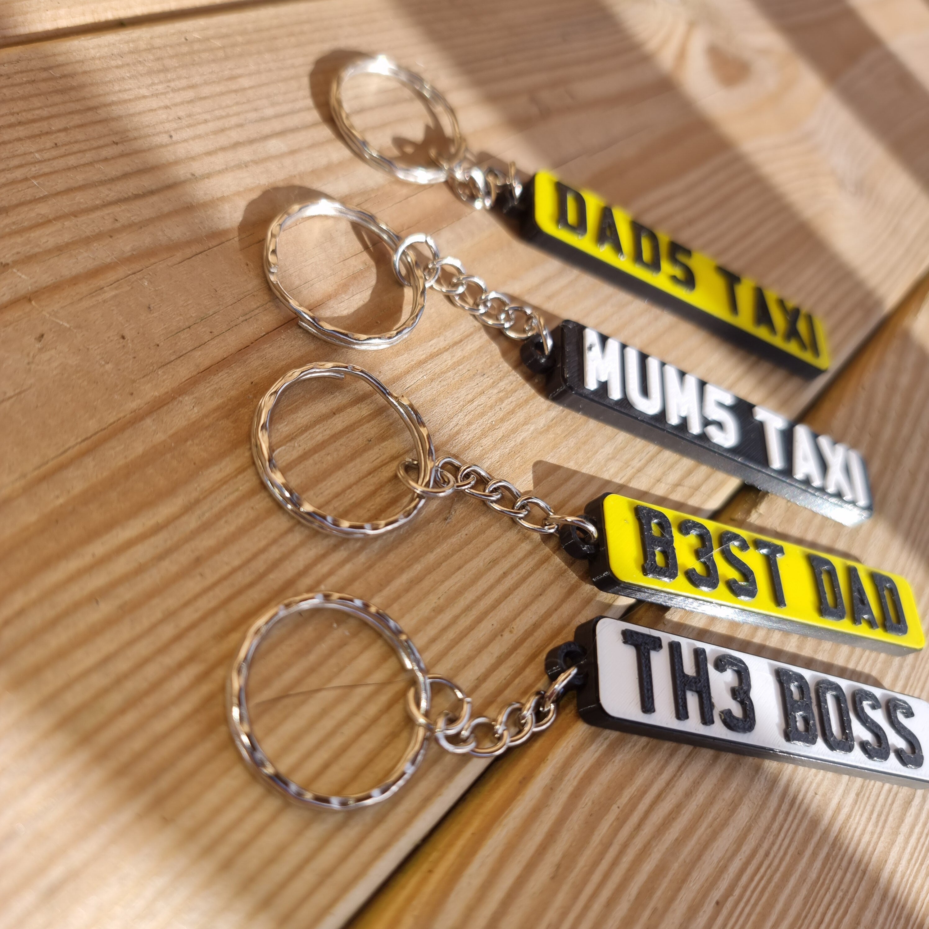 Personalised 3D Keyring Number Plate License Plate Keyring Unique Gift