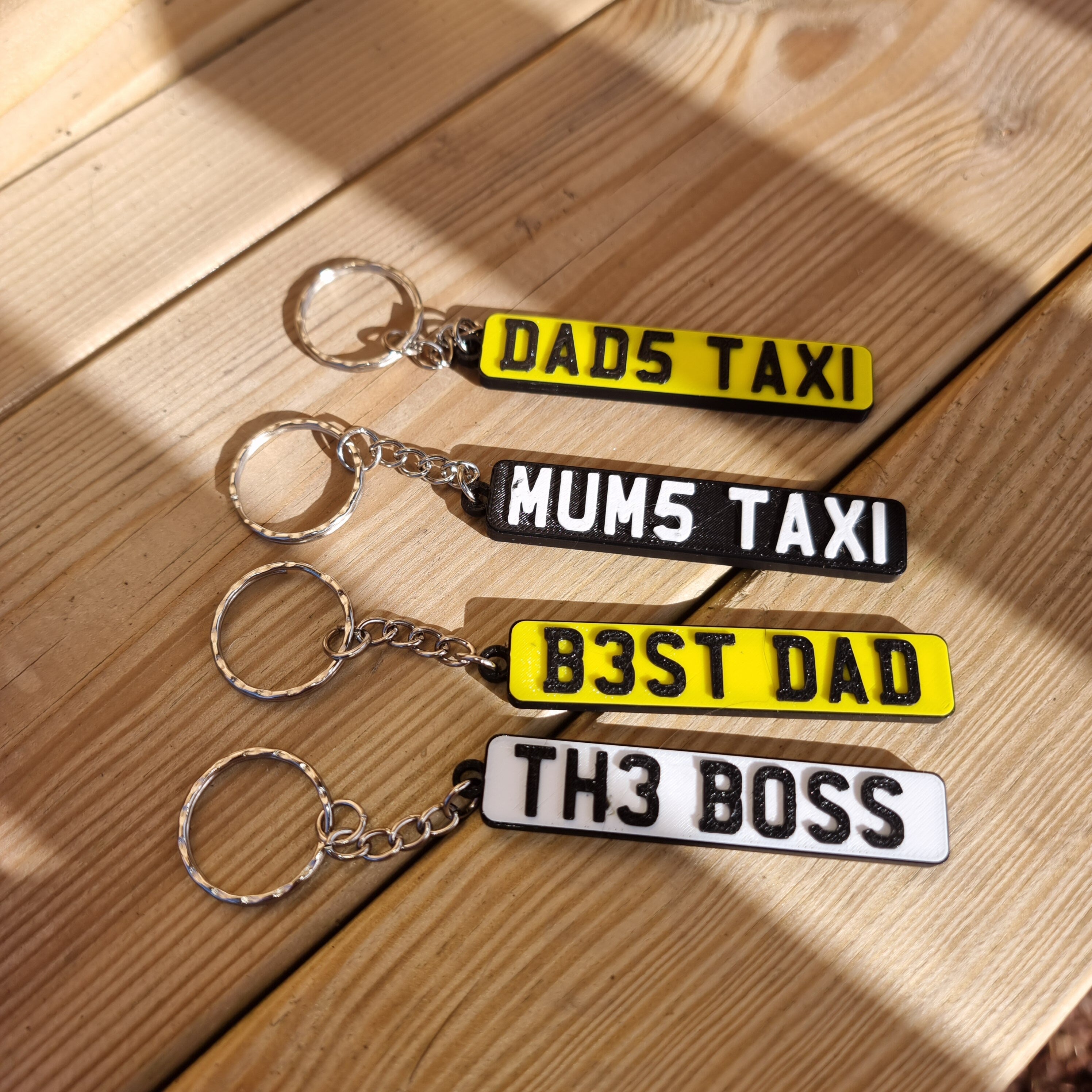 Personalised 3D Keyring Number Plate License Plate Keyring Unique Gift