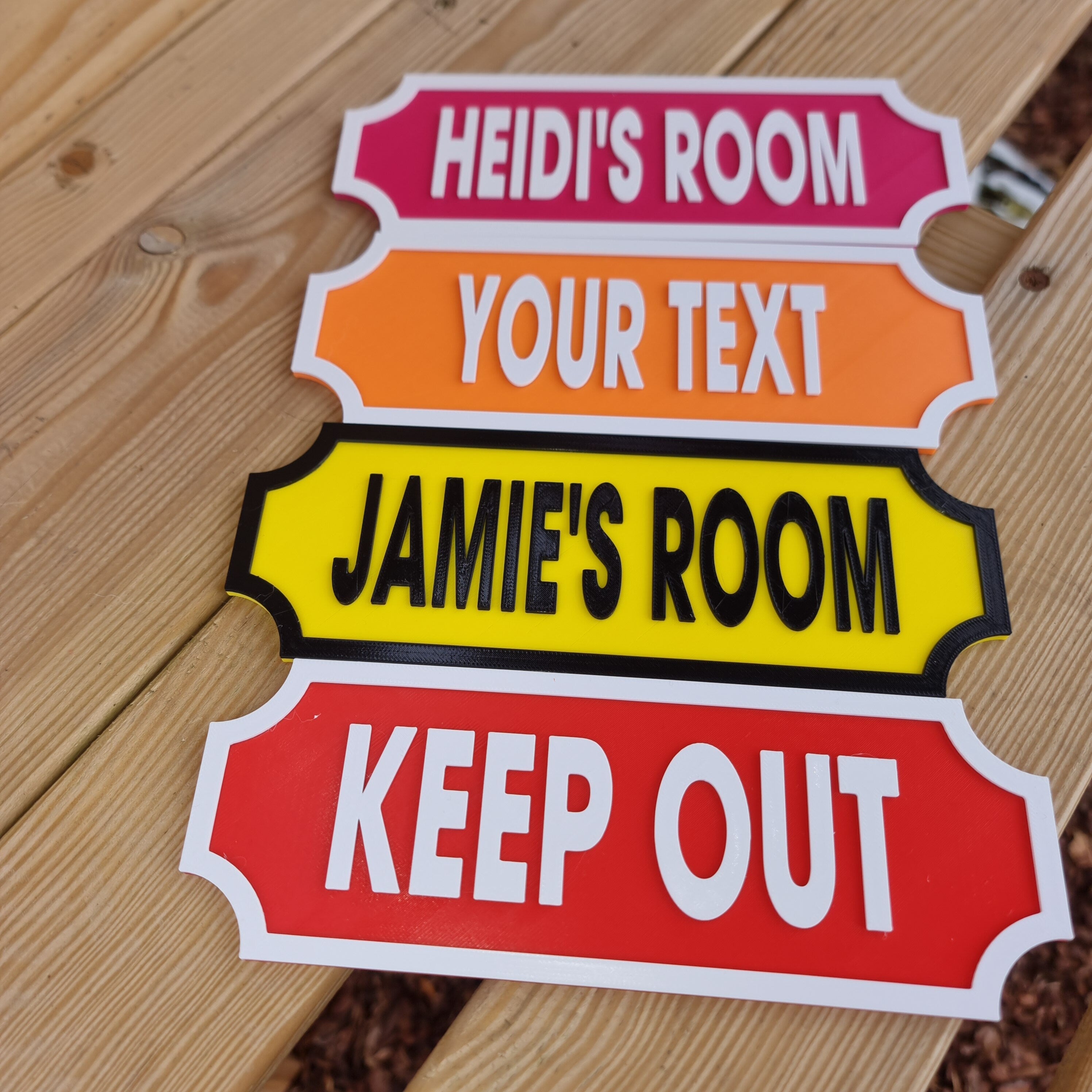 Create Your Own Personalized Door Sign! Choose Any Color and Name for Your 3D Printed Name Plaque