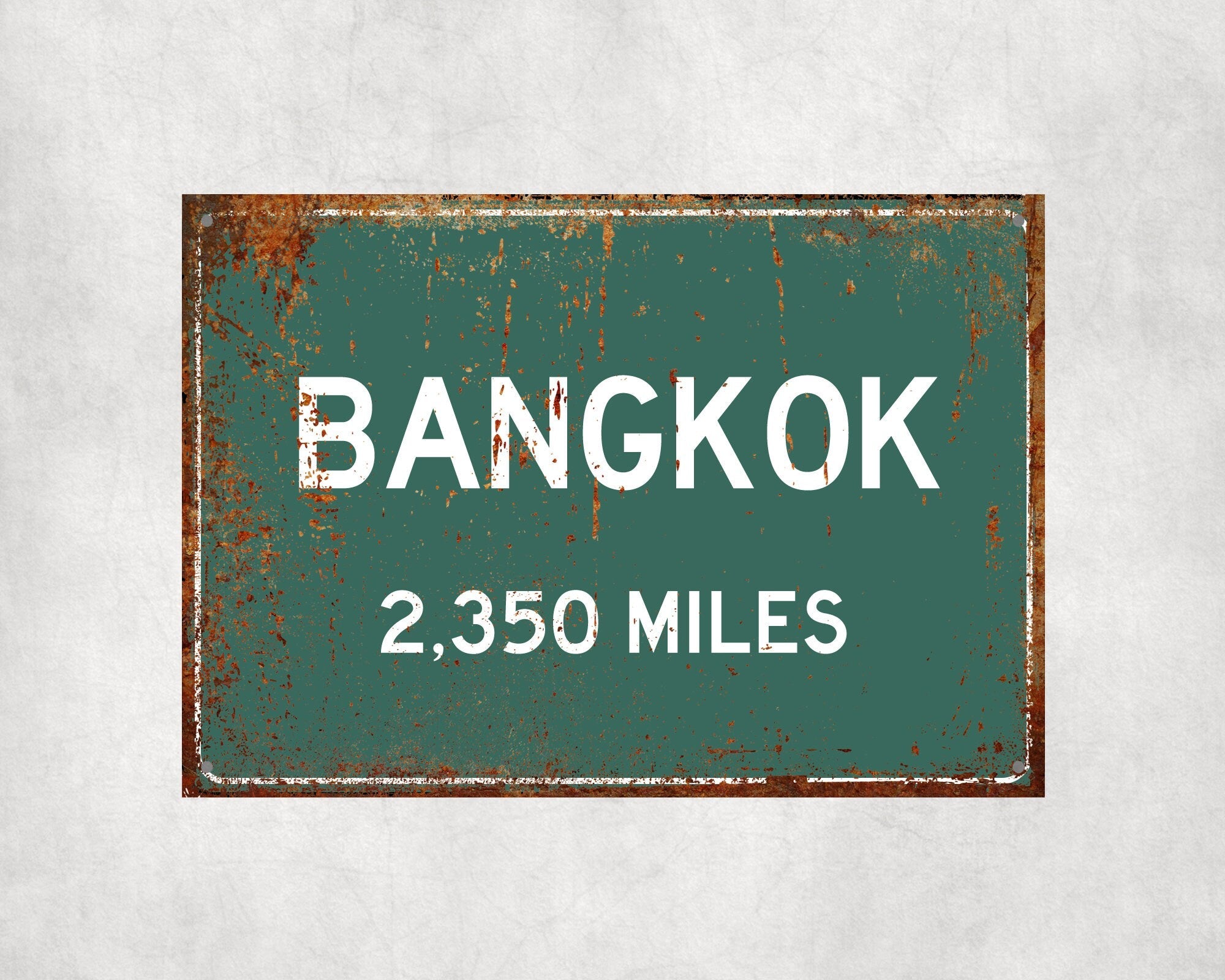 PERSONALIZED BANGKOK Sign, Bangkok City Distance Sign, City of Bangkok Gift, Bangkok Gifts, Bangkok Souvenir, Bangkok Signs