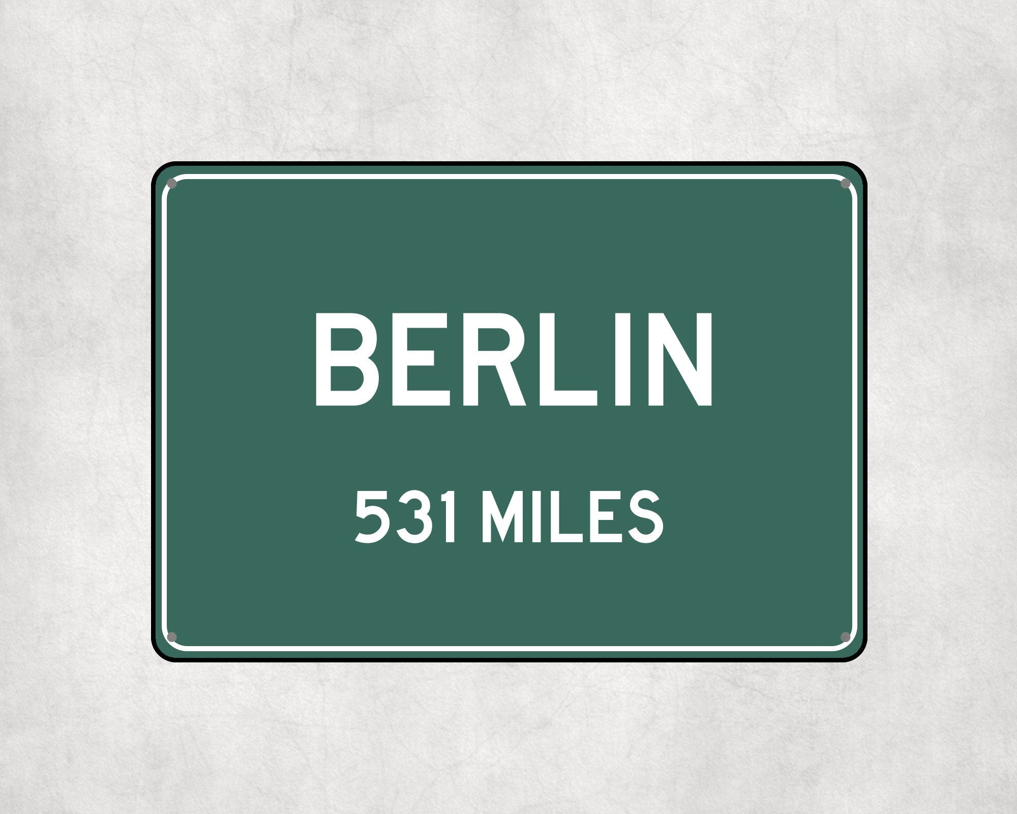 PERSONALIZED BERLIN Sign, Berlin City Distance Sign, City of Berlin Gift, Berlin Gifts, Berlin Souvenir, Berlin Signs