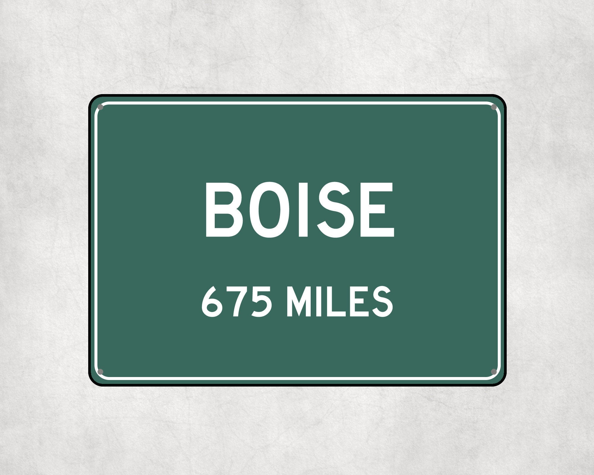 PERSONALIZED BOISE Sign, Boise City Distance Sign, City of Boise Gift, Boise Gifts, Boise Souvenir, Boise Signs