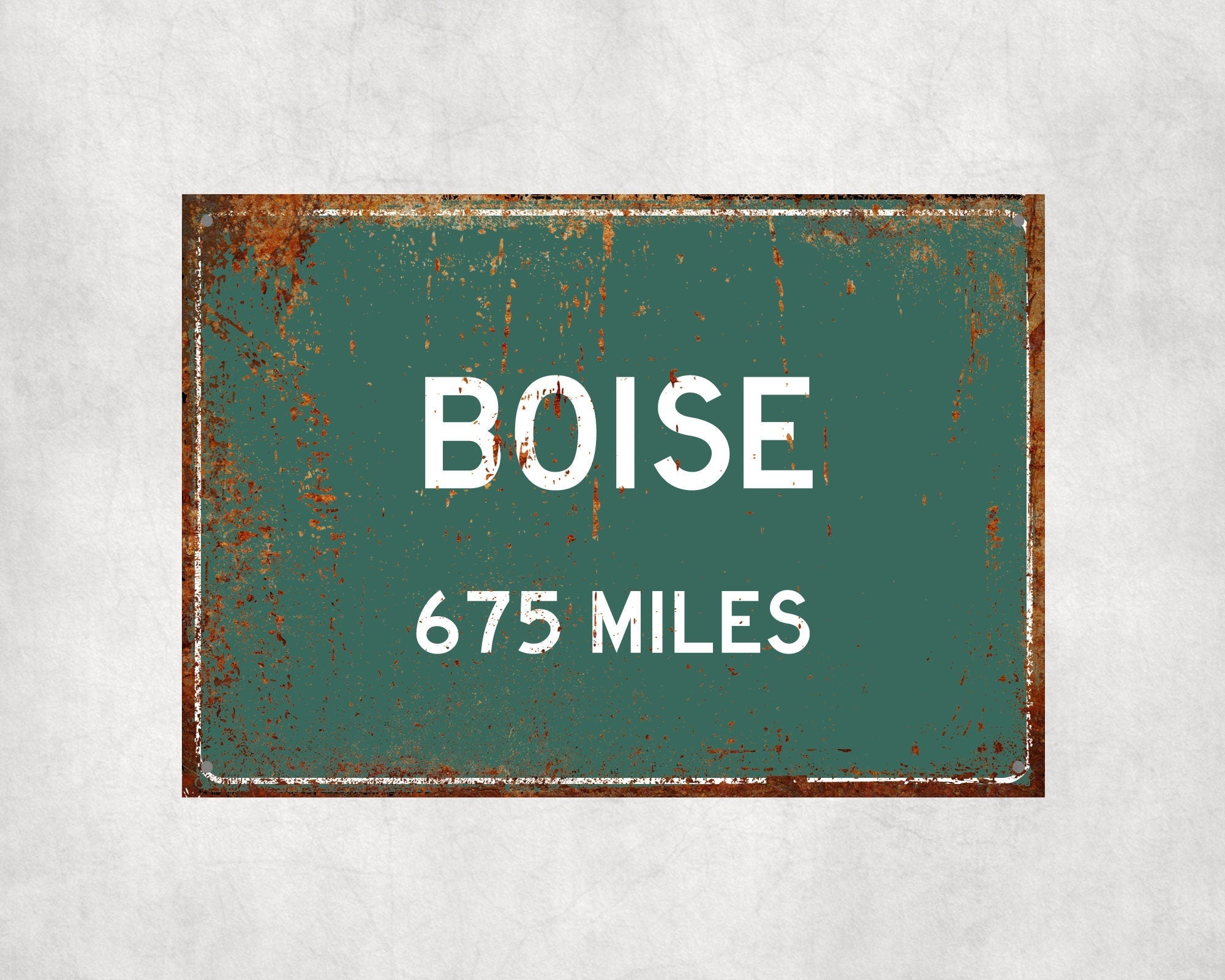 PERSONALIZED BOISE Sign, Boise City Distance Sign, City of Boise Gift, Boise Gifts, Boise Souvenir, Boise Signs