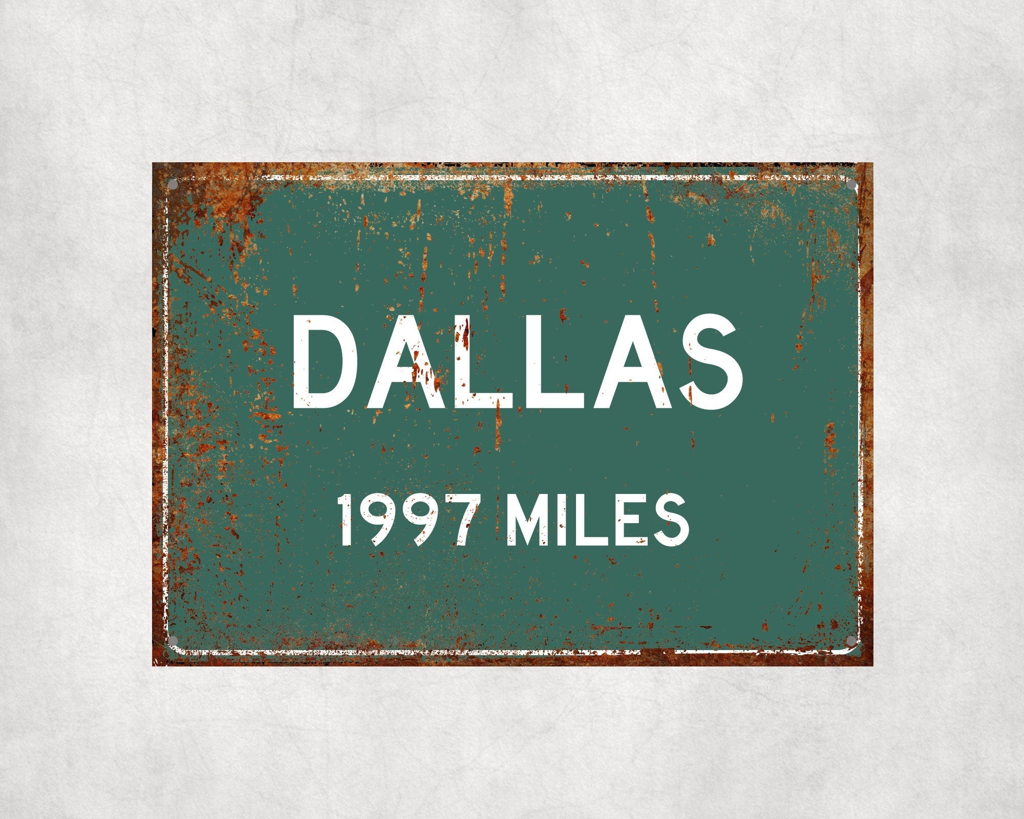 PERSONALIZED DALLAS Sign, Dallas City Distance Sign, City of Dallas Gift, Dallas Gifts, Dallas Souvenir, Dallas Signs