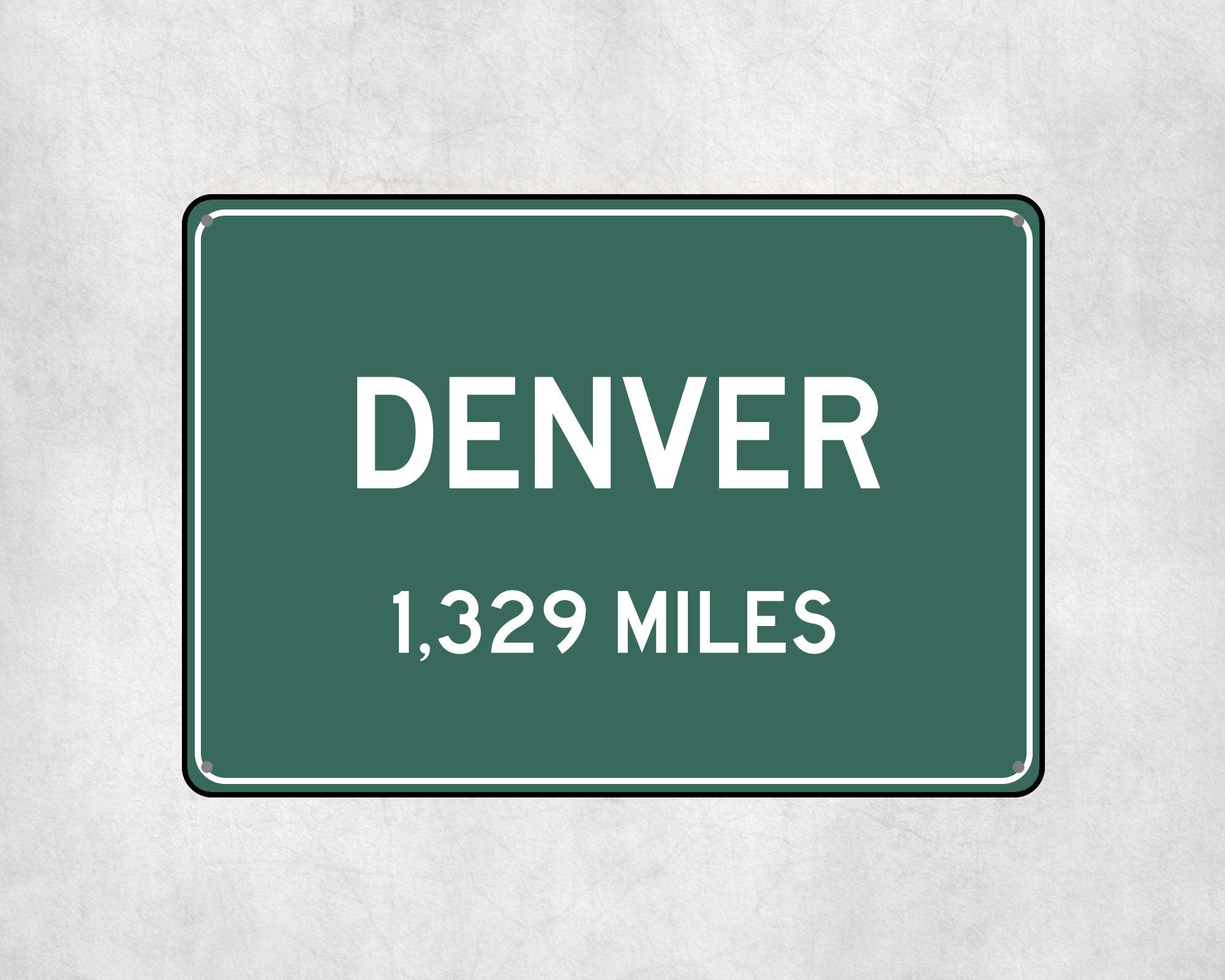 PERSONALIZED DENVER Sign, Denver City Distance Sign, City of Denver Gift, Denver Gifts, Denver Souvenir, Denver Signs