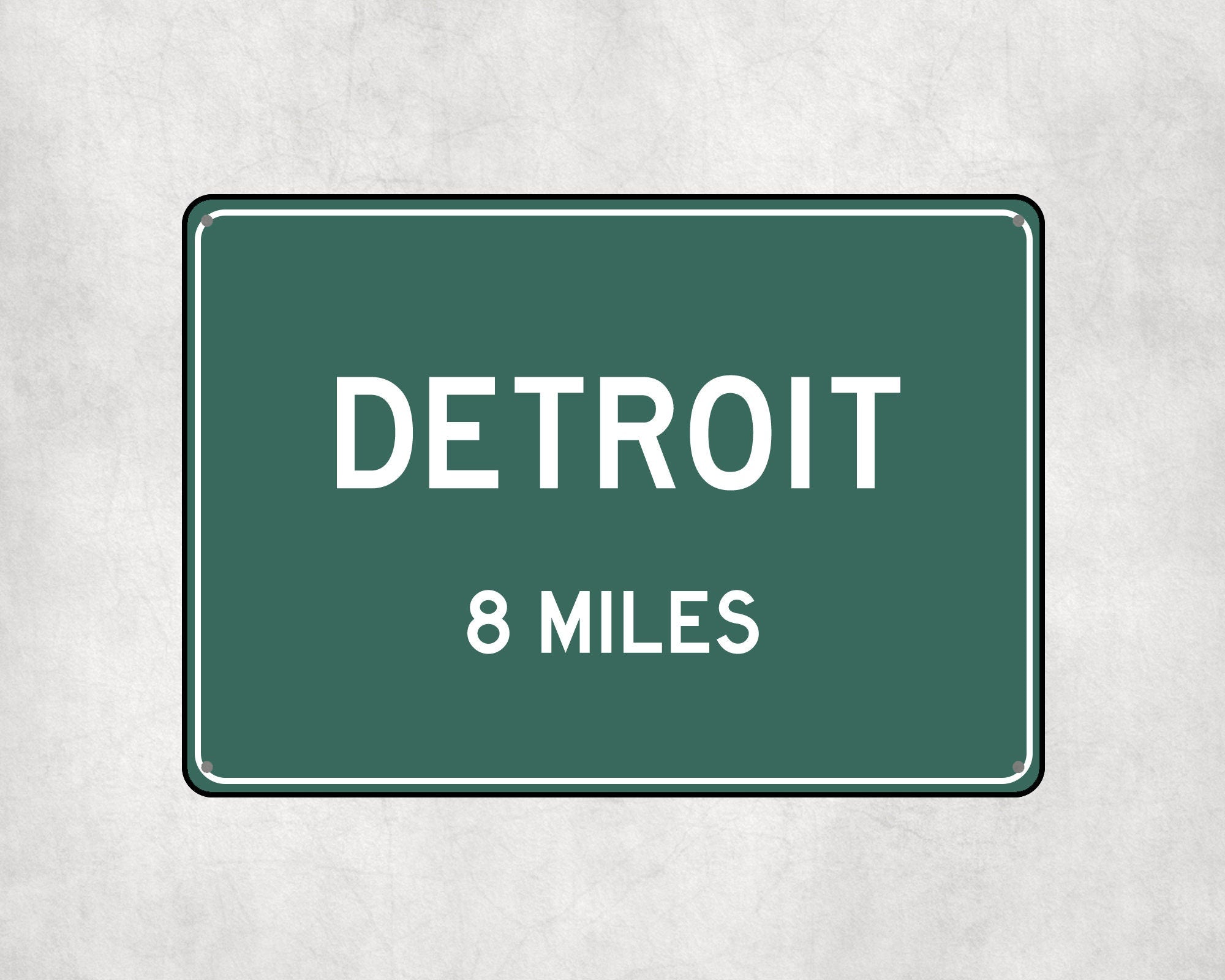 PERSONALIZED DETROIT Sign, Detroit City Distance Sign, City of Detroit Gift, Detroit Gifts, Detroit Souvenir, Detroit Signs