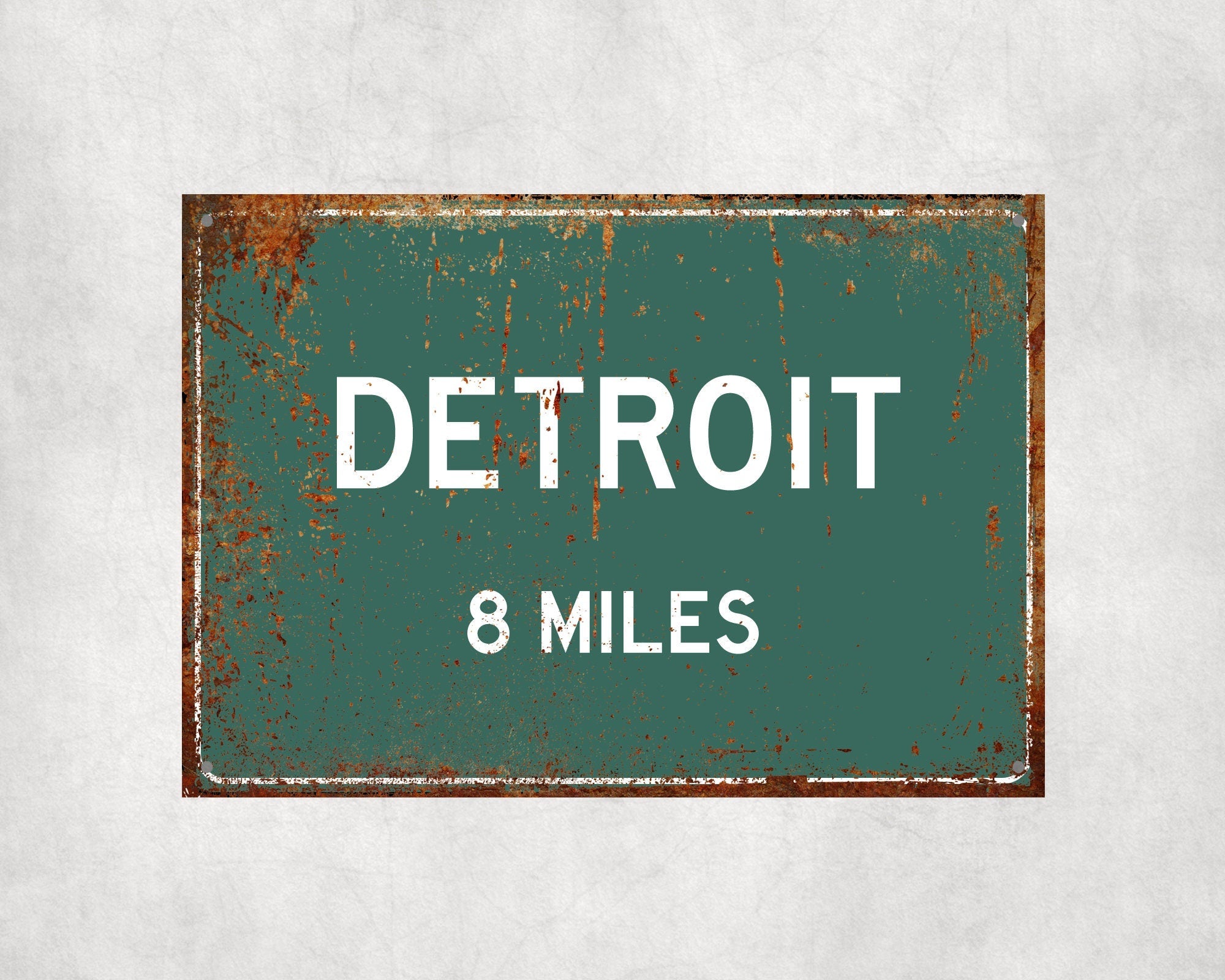 PERSONALIZED DETROIT Sign, Detroit City Distance Sign, City of Detroit Gift, Detroit Gifts, Detroit Souvenir, Detroit Signs