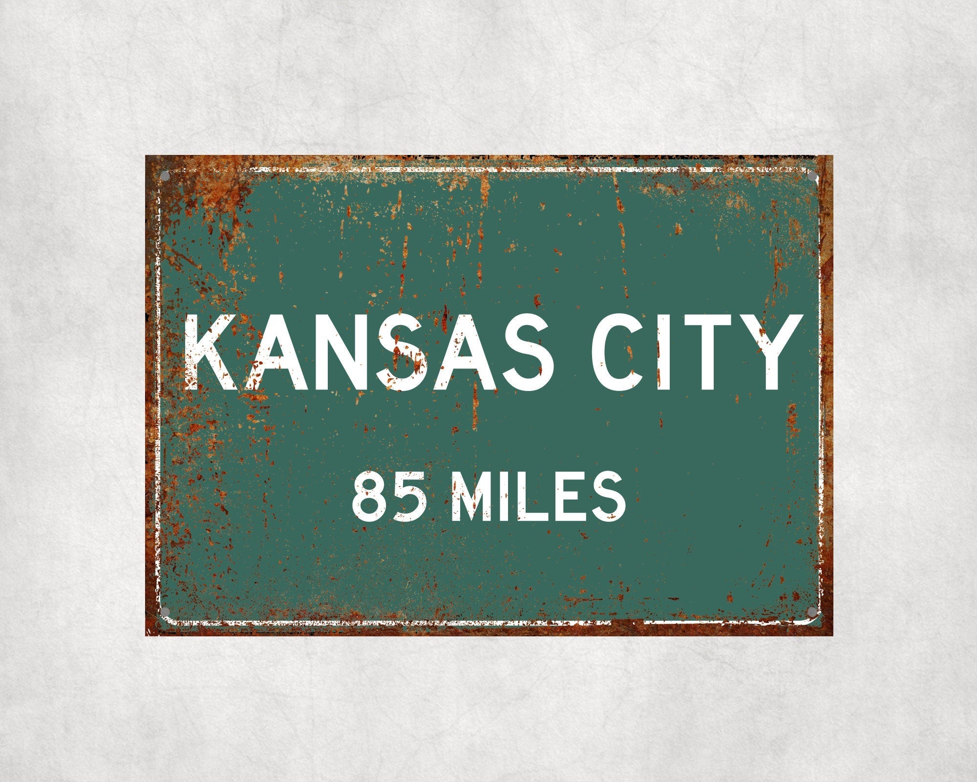 PERSONALIZED KANSAS Sign, Kansas City Distance Sign, City of Kansas Gift, Kansas Gifts, Kansas Souvenir, Kansas Signs