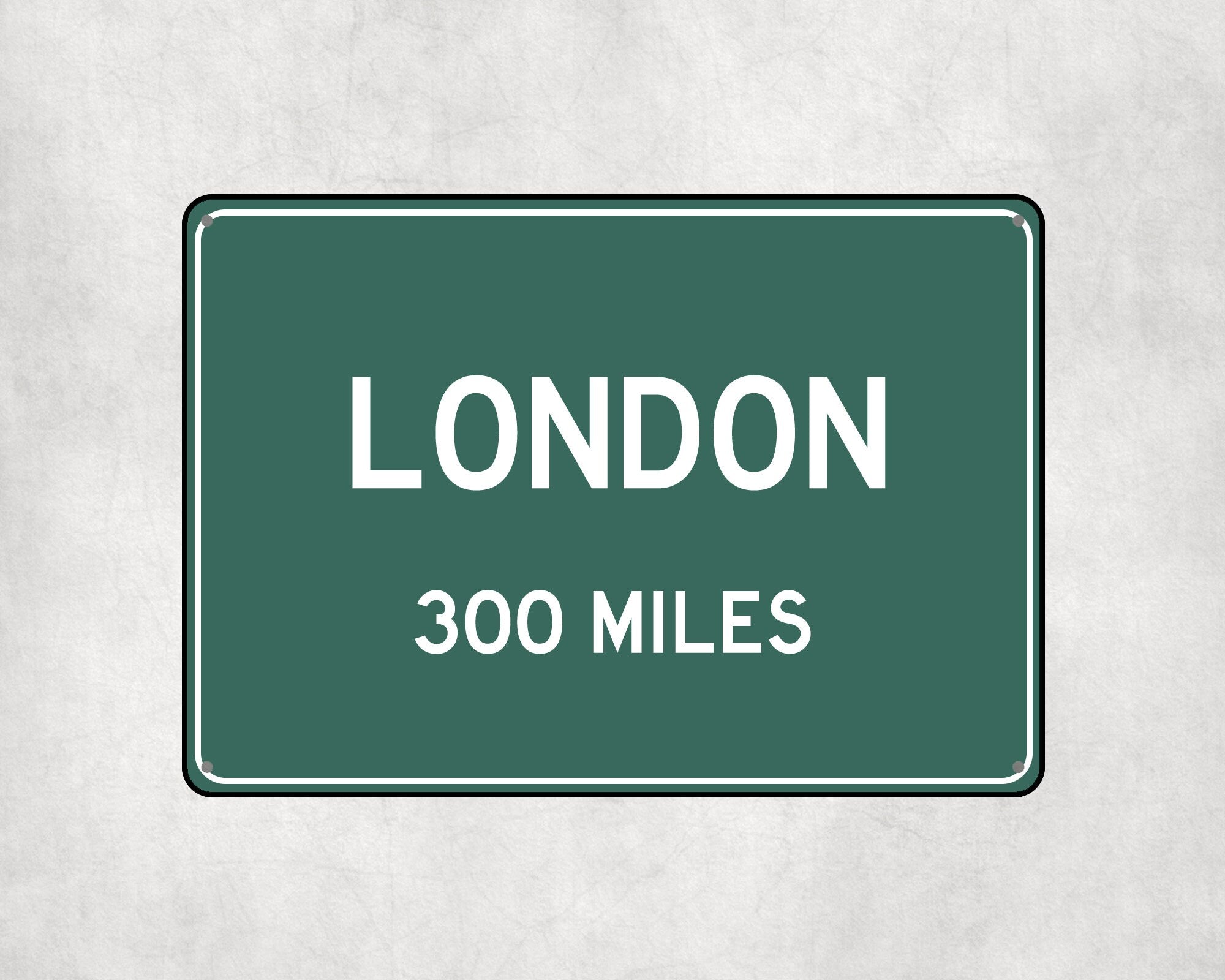 PERSONALIZED LONDON Sign, London City Distance Sign, City of London Gift, London Gifts, London Souvenir, London Signs