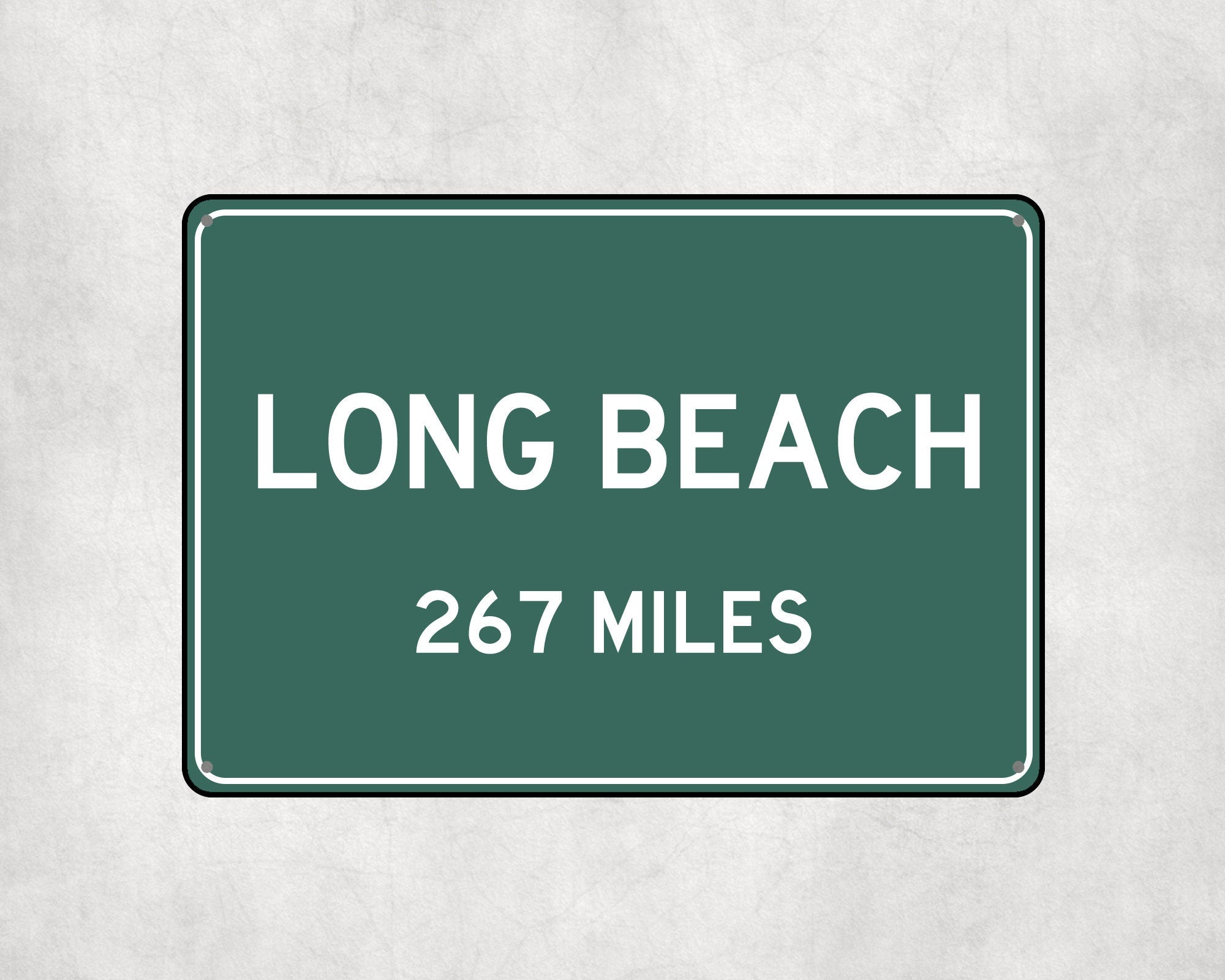 PERSONALIZED LONG BEACH Sign, Long Beach City Distance Sign, City of Long Beach Gift, Long Beach Gifts, Long Beach Souvenir,Long Beach Signs