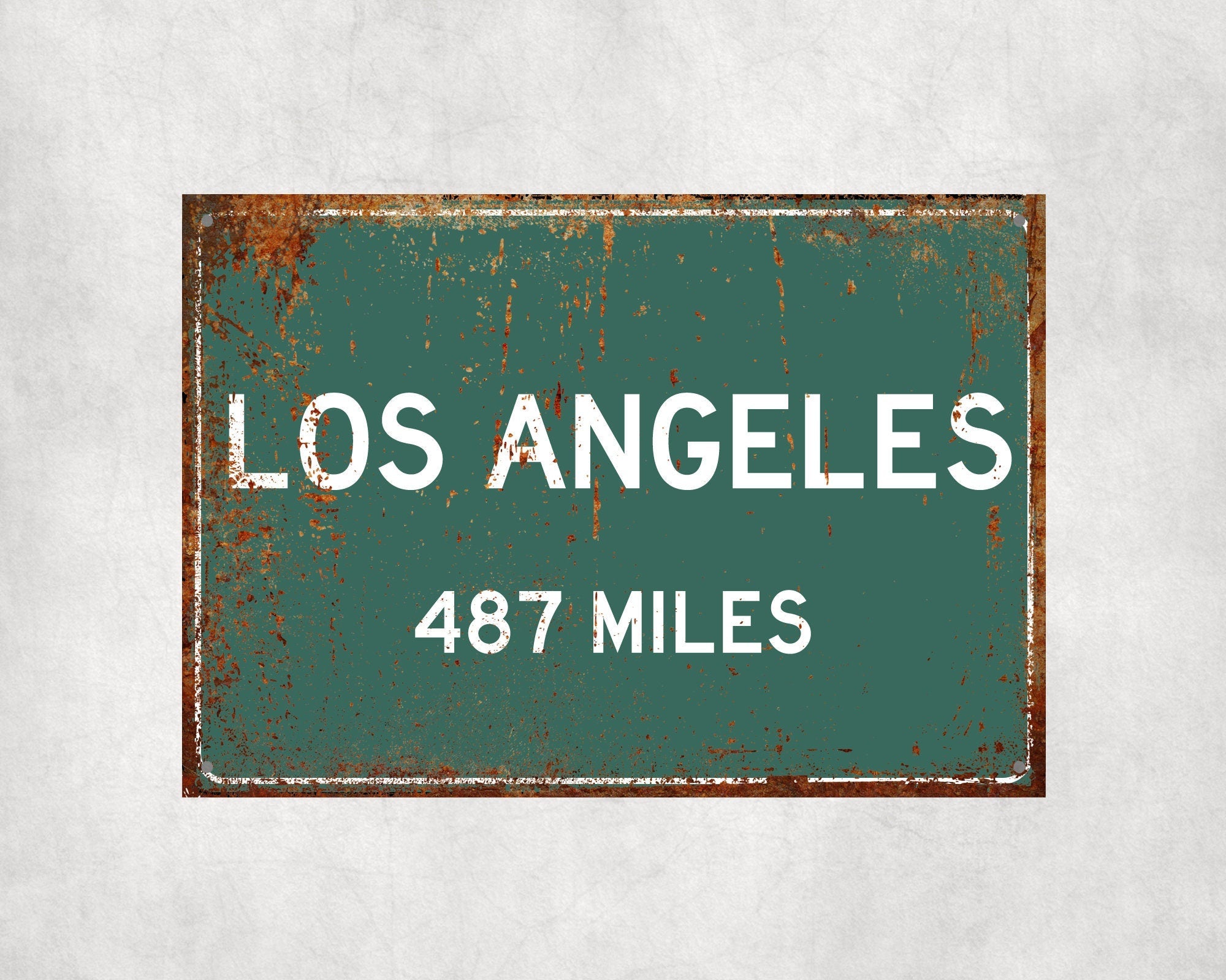 PERSONALIZED LOS ANGELES Sign, Los Angeles City Distance Sign, City of Los Angeles Gift, Los Angeles Gifts, Los Angeles Souvenir,Los Angeles