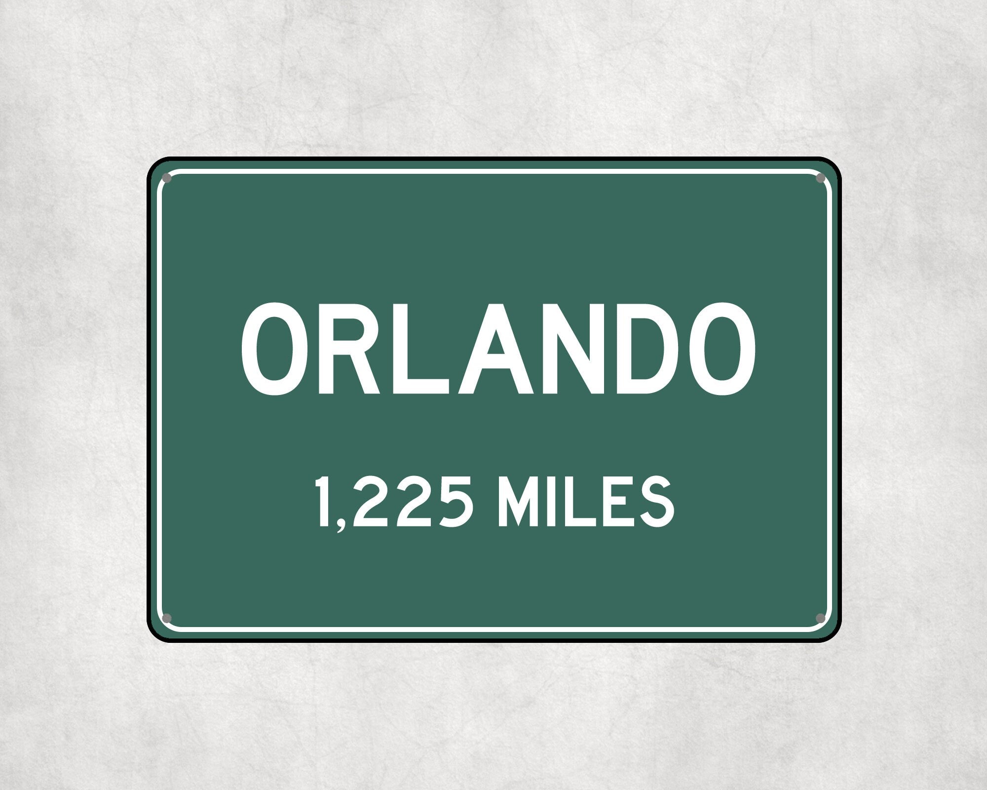 PERSONALIZED ORLANDO Sign, Orlando City Distance Sign, City of Orlando Gift, Orlando Gifts, Orlando Souvenir, Orlando Signs