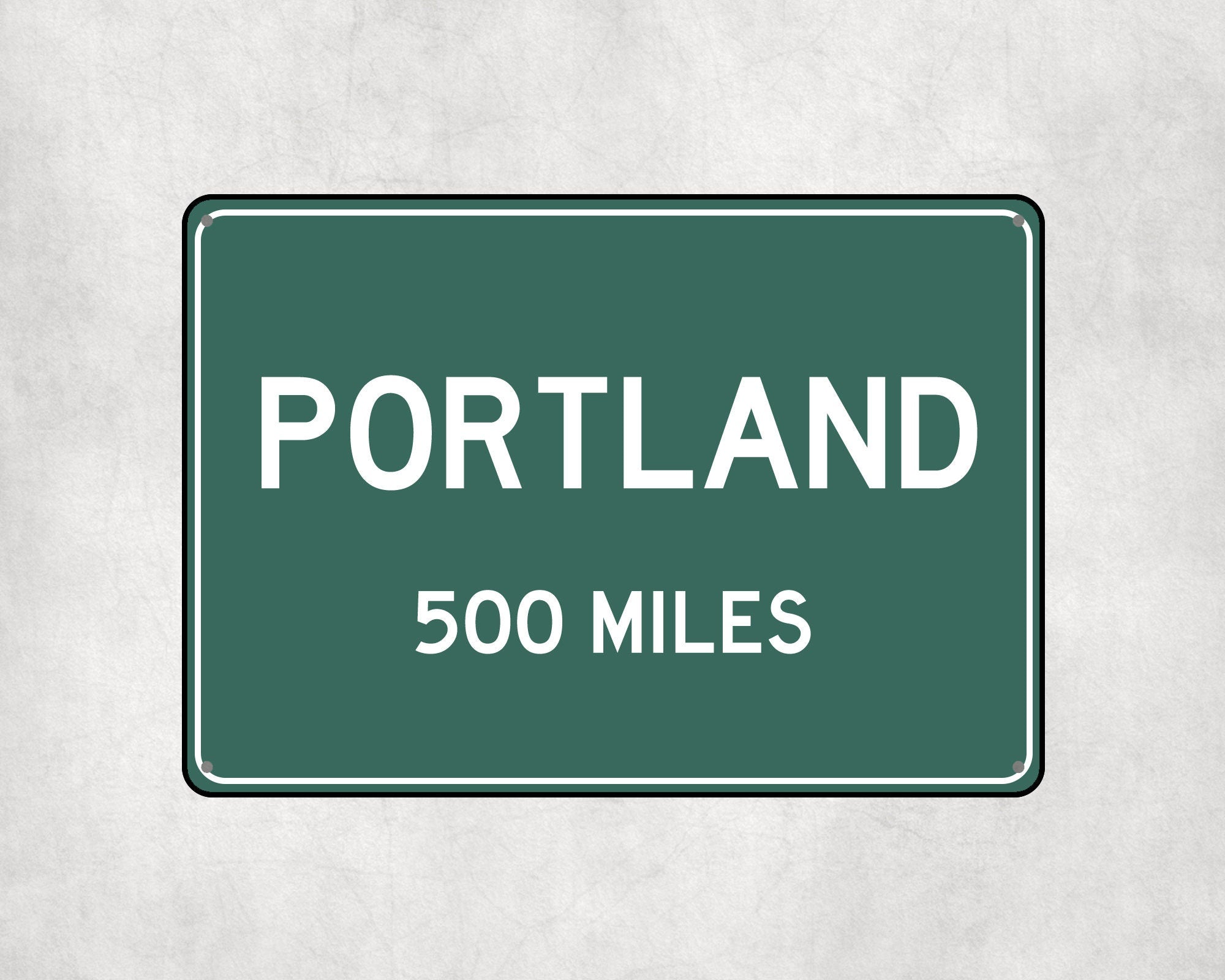 PERSONALIZED PORTLAND Sign, Portland City Distance Sign, City of Portland Gift, Portland Gifts, Portland Souvenir, Portland Signs