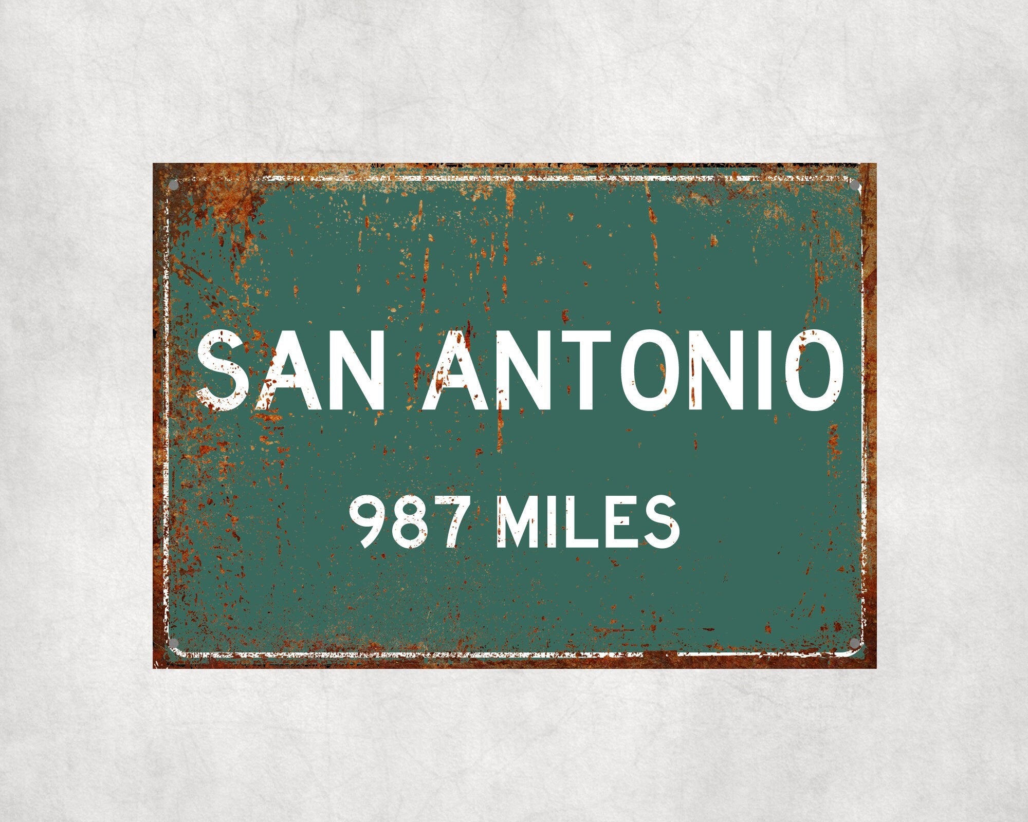 PERSONALIZED SAN ANTONIO Sign, San Antonio City Distance Sign, City of San Antonio Gift, San Antonio Gifts, San Antonio Souvenir