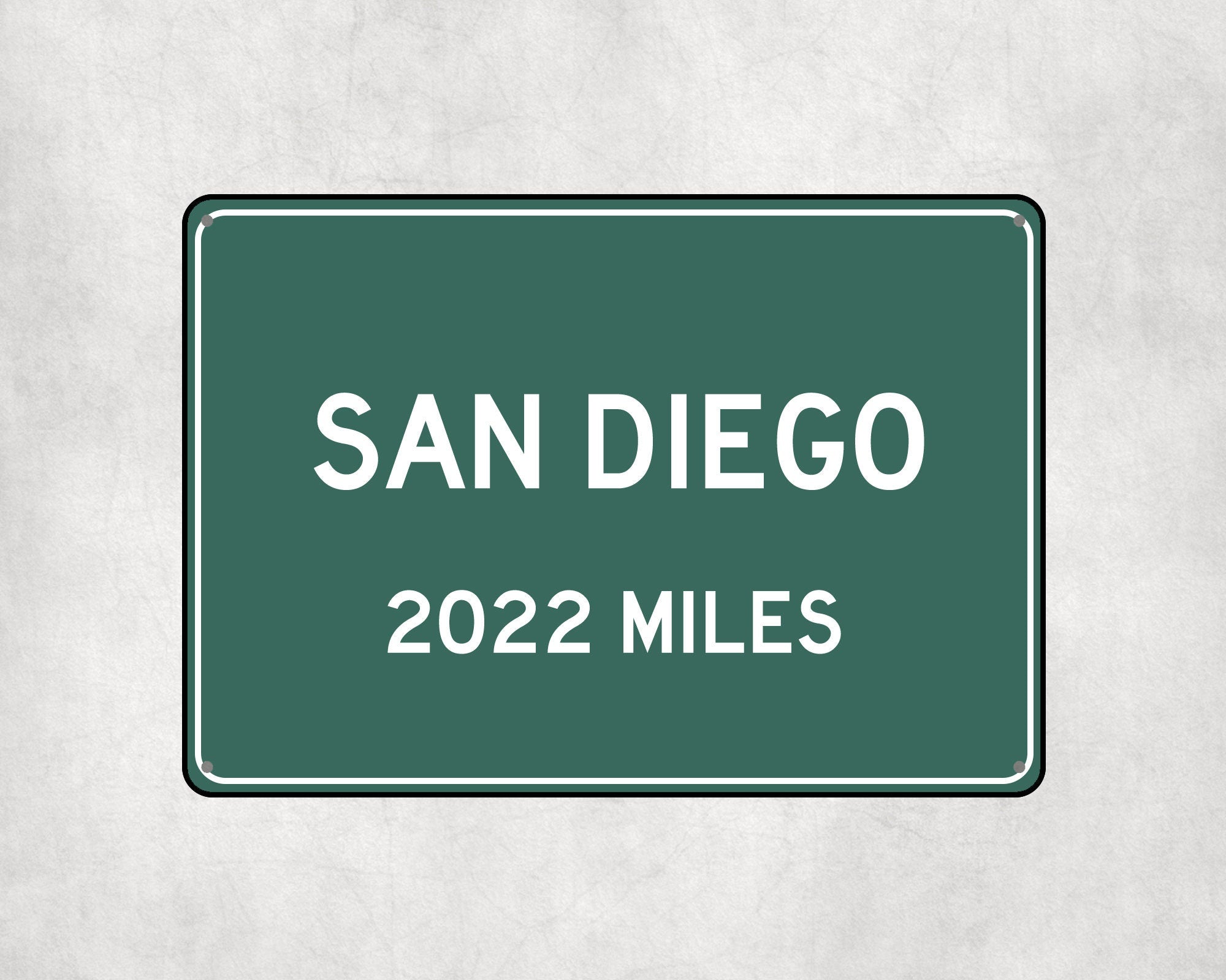 PERSONALIZED SAN DIEGO Sign, San Diego City Distance Sign, City of San Diego Gift, San Diego Gifts, San Diego Souvenir