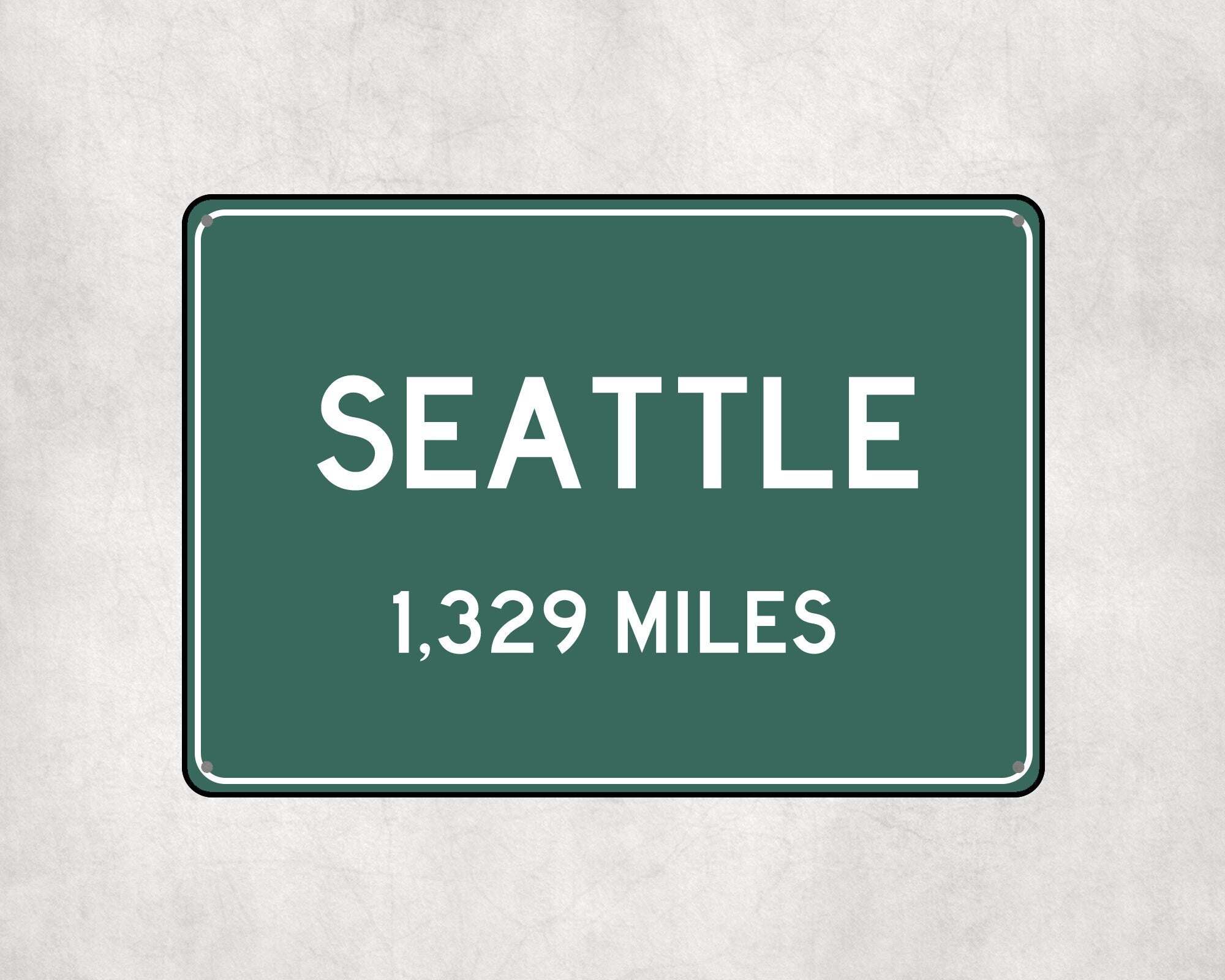 PERSONALIZED SEATTLE Sign, Seattle City Distance Sign, City of Seattle Gift, Seattle Gifts, Seattle Souvenir