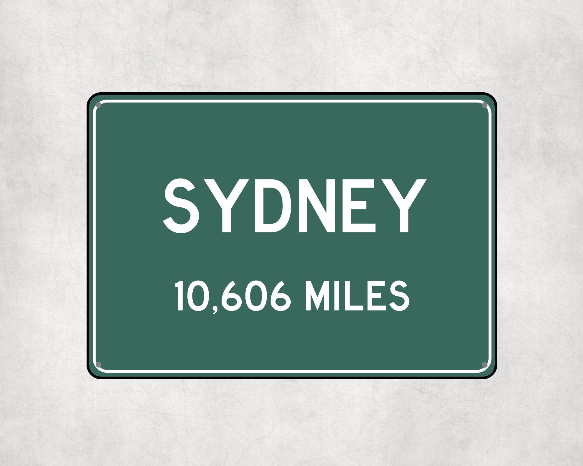 PERSONALIZED SYDNEY Sign, Sydney City Distance Sign, City of Sydney Gift, Sydney Gifts, Sydney Souvenir, Sydney Signs