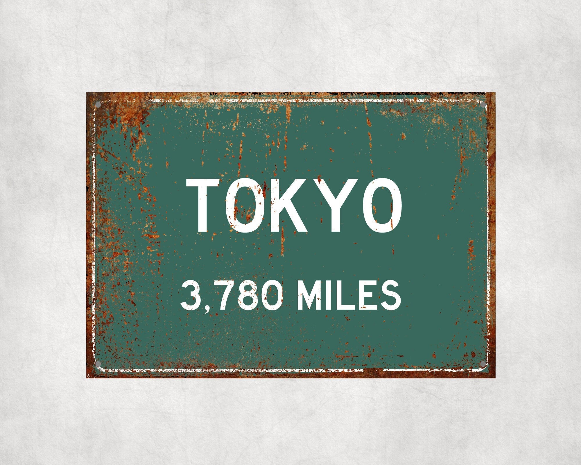 PERSONALIZED TOKYO Sign, Tokyo City Distance Sign, City of Tokyo Gift, Tokyo Gifts, Tokyo Souvenir, Tokyo Signs