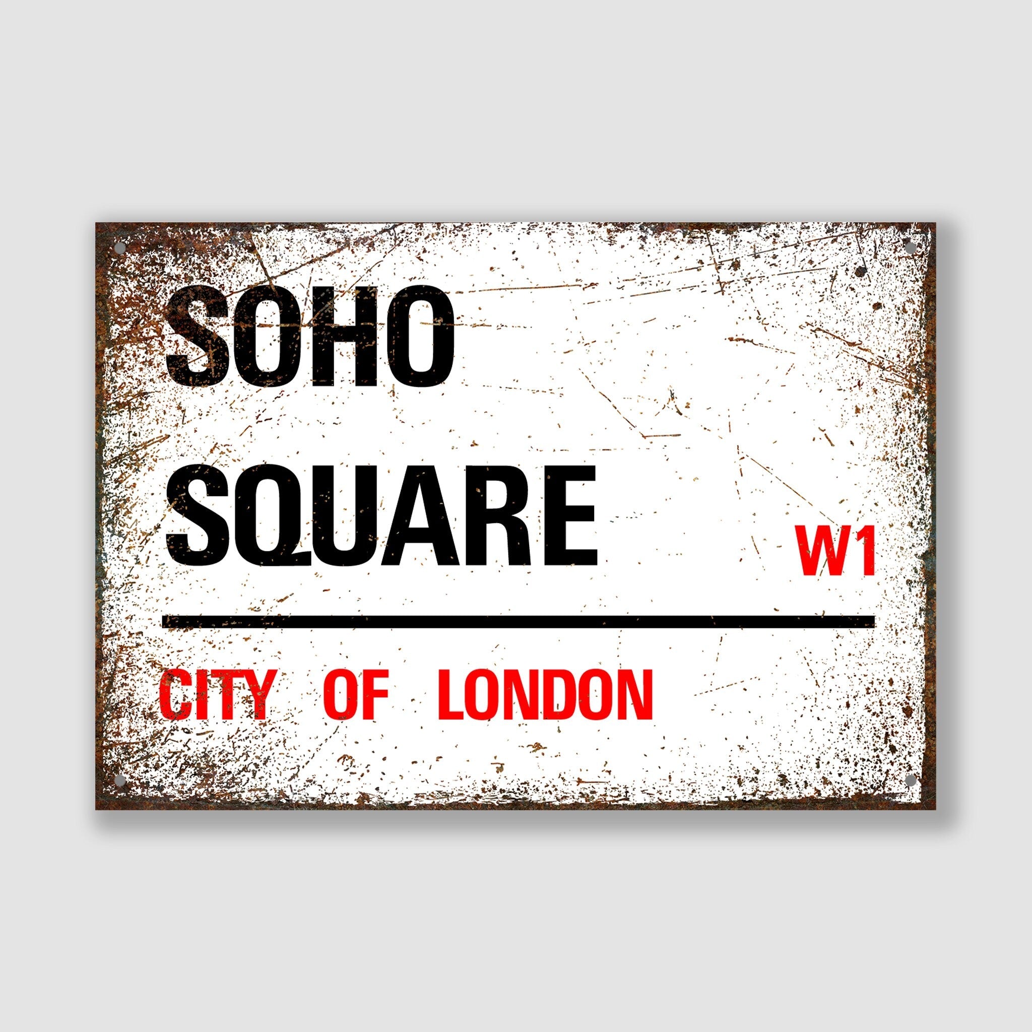 Soho Square - City of London, Street Sign, Soho Square gift, Soho Square Souvenir, Soho Square Keepsake, London Gifts