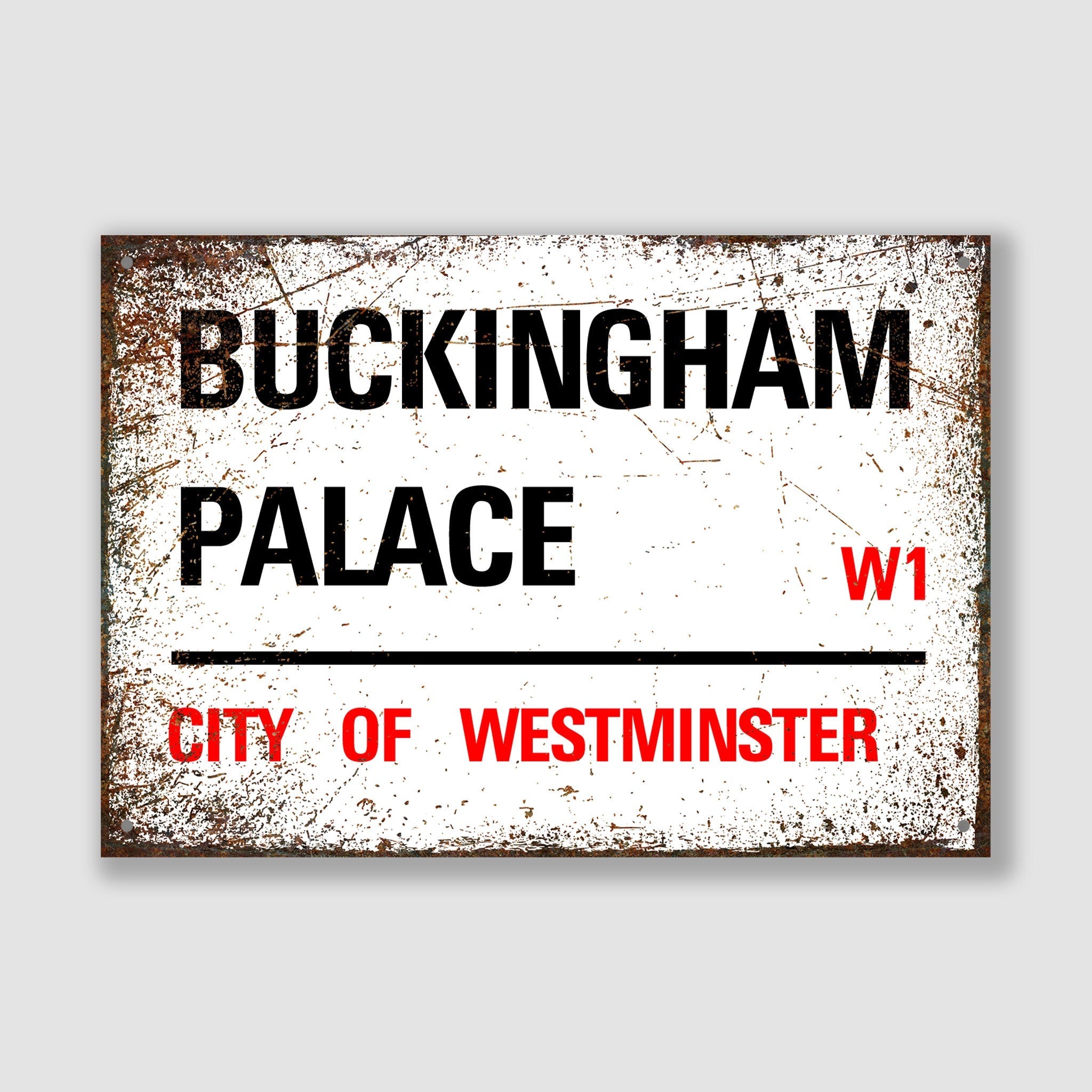 Buckingham Palace - City of Westminster, Street Sign, Buckingham Palace gift, Buckingham Palace Souvenir, Buckingham Palace Keepsake