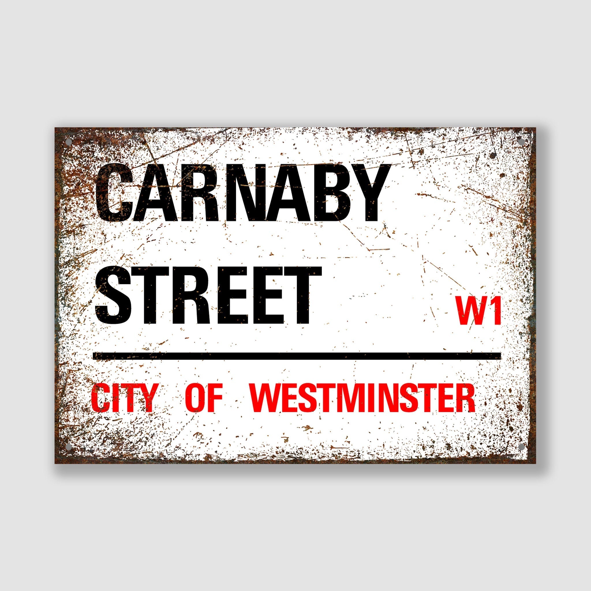 Carnaby Street - City of Westminster, Street Sign, Carnaby Street gift, Carnaby Street Souvenir, Carnaby Street Keepsake,Carnaby Street Sign