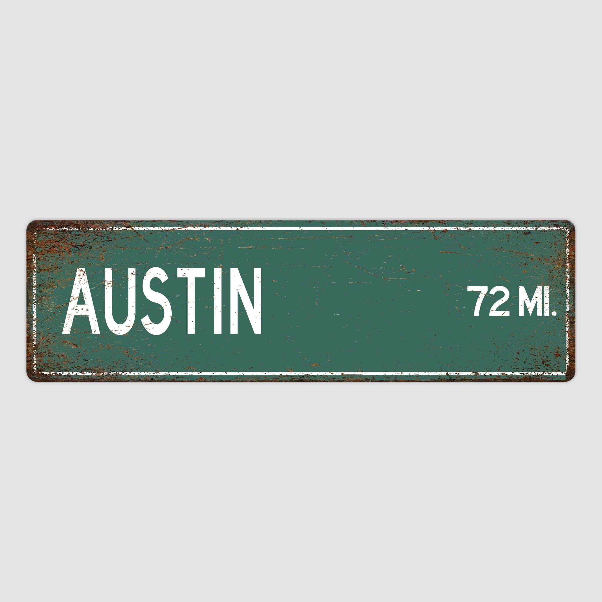 PERSONALIZED AUSTIN Sign, Austin City Distance Sign, City of Austin Gift, Austin Gifts, Austin Souvenir, Austin Sign