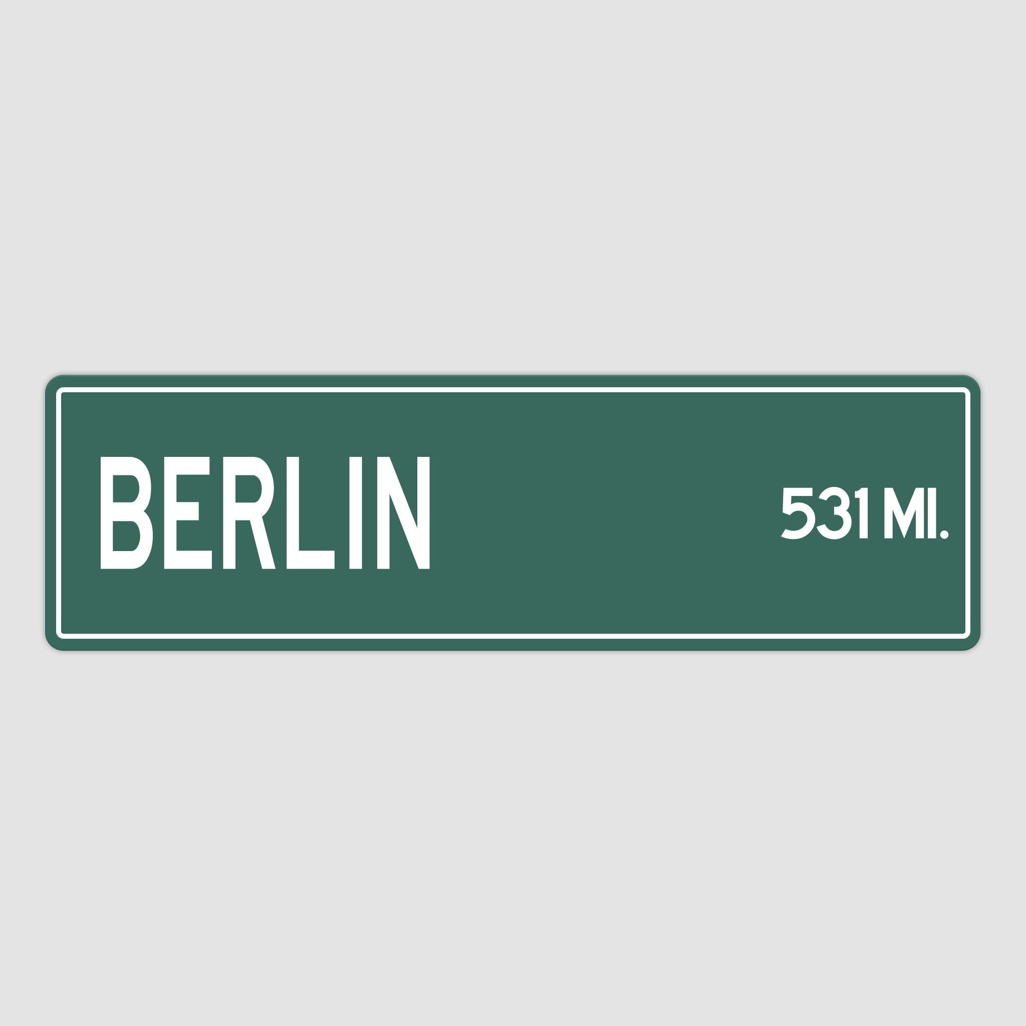 PERSONALIZED BERLIN Sign, Berlin City Distance Sign, City of Berlin Gift, Berlin Gifts, Berlin Souvenir, Berlin Sign