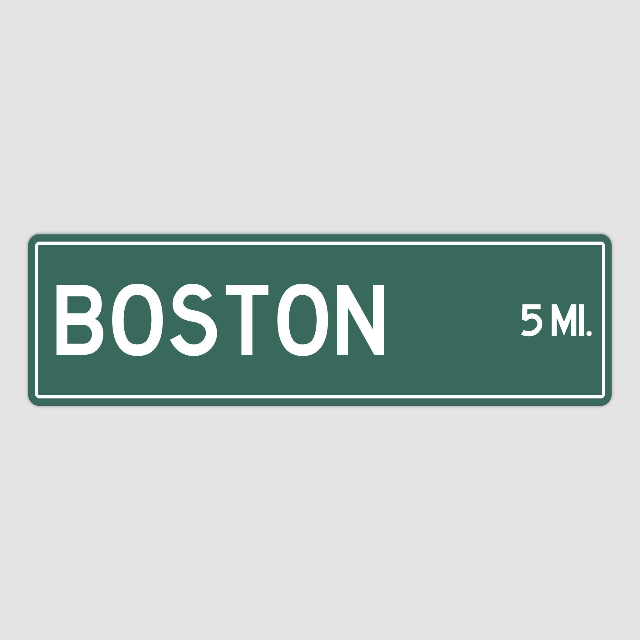 PERSONALIZED BOSTON Sign, Boston City Distance Sign, City of Boston Gift, Boston Gifts, Boston Souvenir, Boston Sign