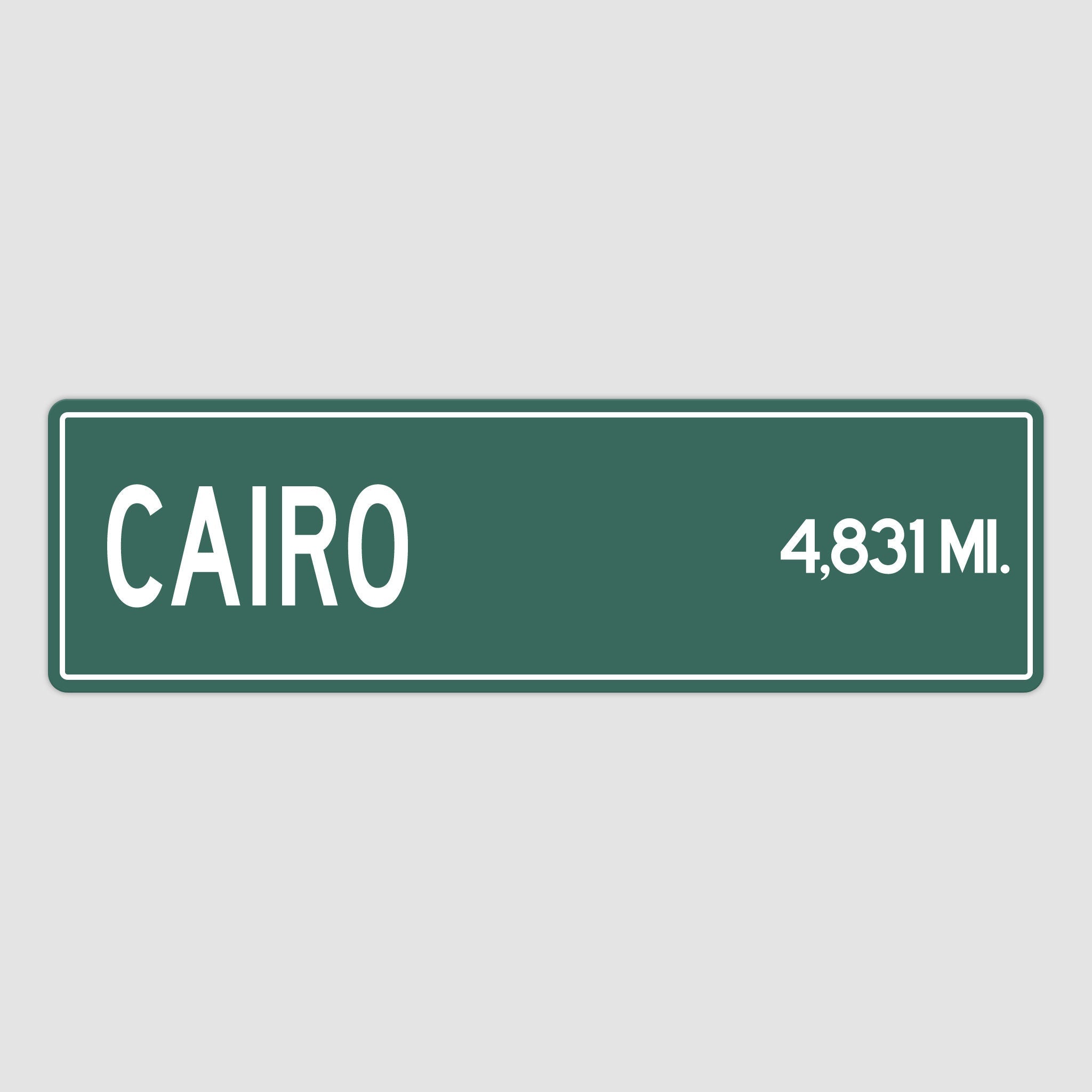 PERSONALIZED CAIRO Sign, Cairo City Distance Sign, City of Cairo Gift, Cairo Gifts, Cairo Souvenir, Cairo Sign