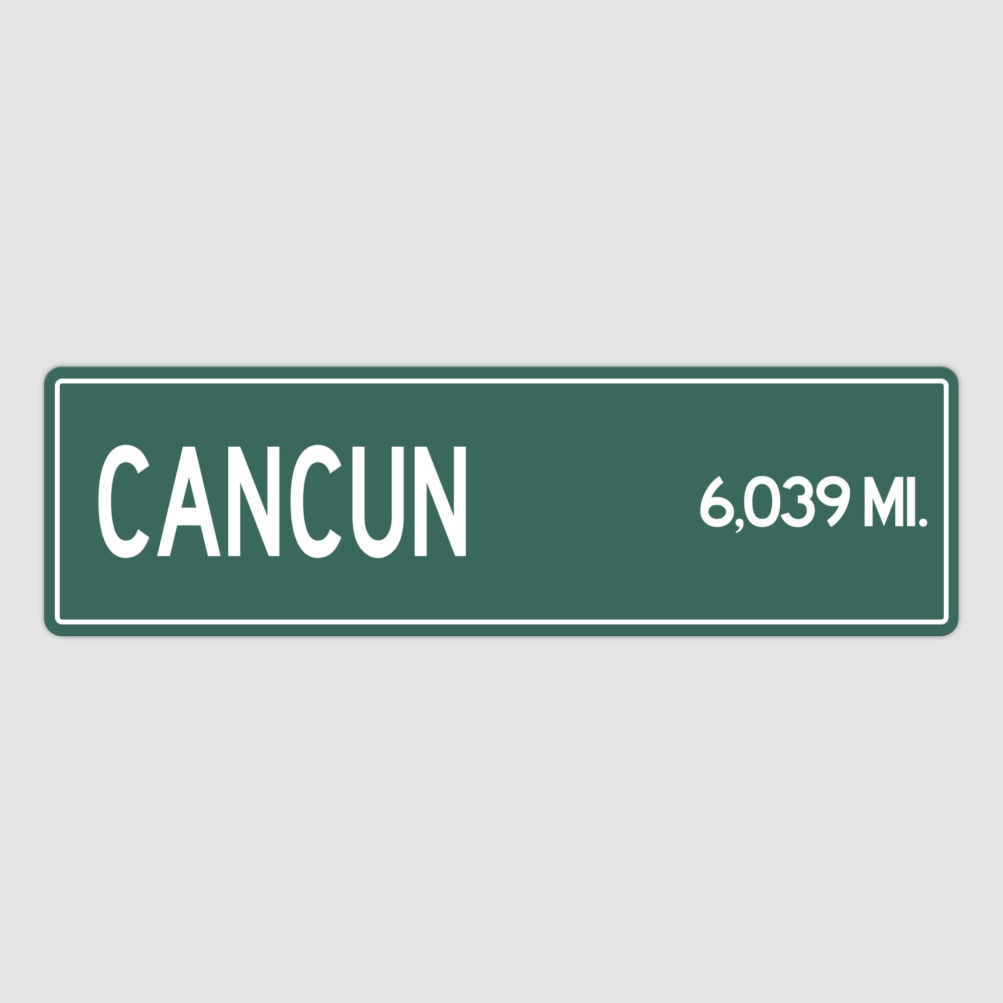 PERSONALIZED CANCUN Sign, Cancun City Distance Sign, City of Cancun Gift, Cancun Gifts, Cancun Souvenir, Cancun Sign