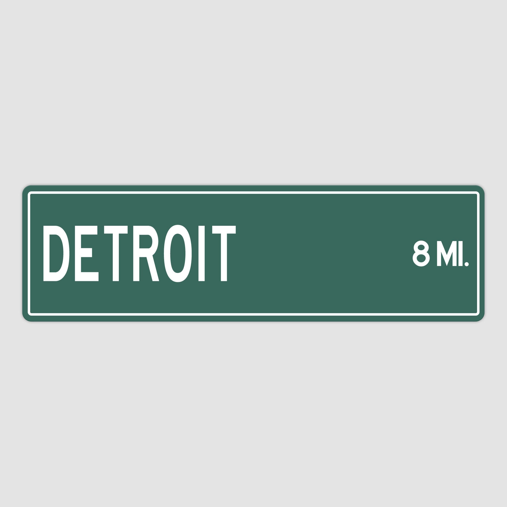 PERSONALIZED DETROIT Sign, Detroit City Distance Sign, City of Detroit Gift, Detroit Gifts, Detroit Souvenir, Detroit Sign