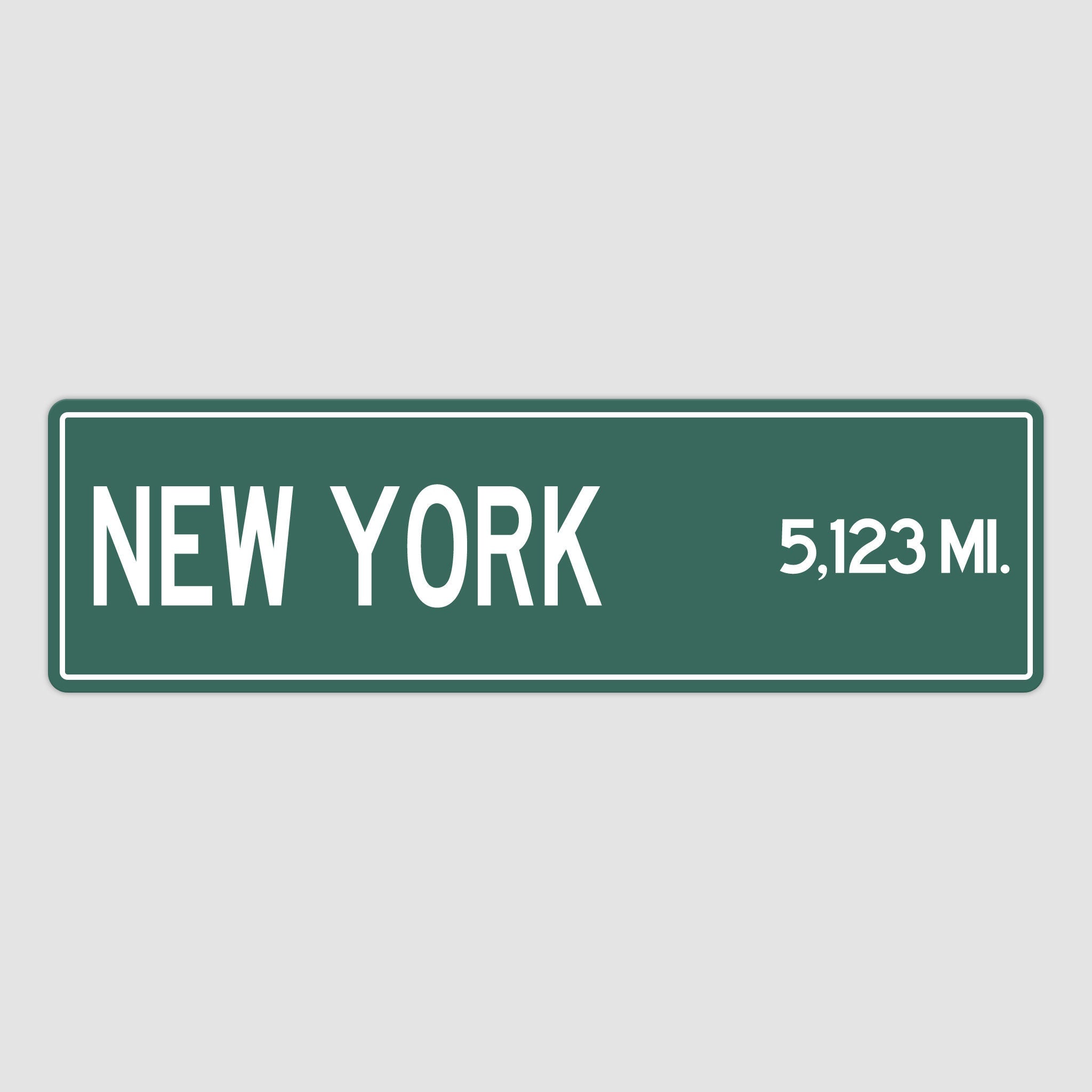 PERSONALIZED NEW YORK Sign, New York City Distance Sign, City of New York Gift, New York Gifts, New York Souvenir, New York Sign