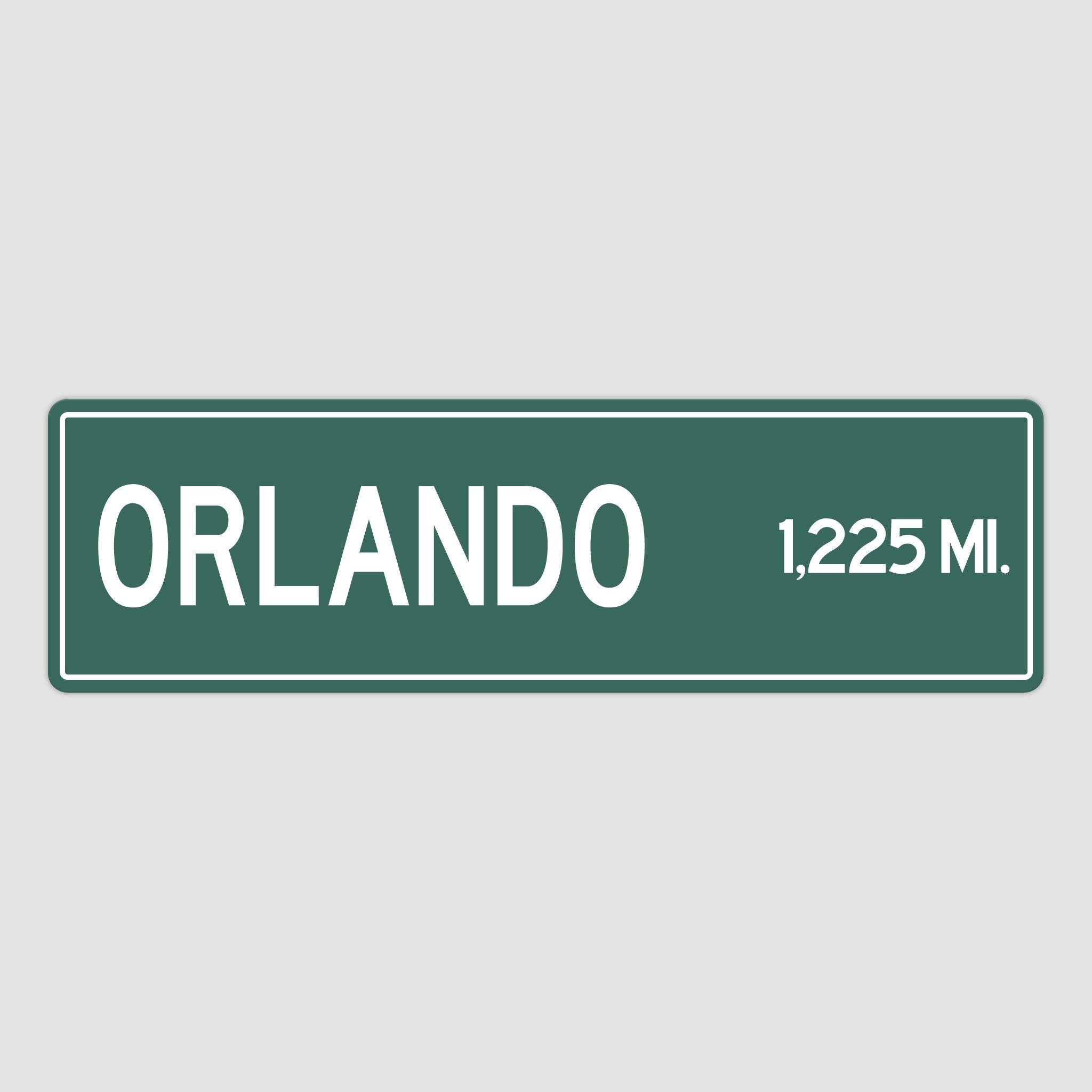 PERSONALIZED ORLANDO Sign, Orlando City Distance Sign, City of Orlando Gift, Orlando Gifts, Orlando Souvenir, Orlando Sign