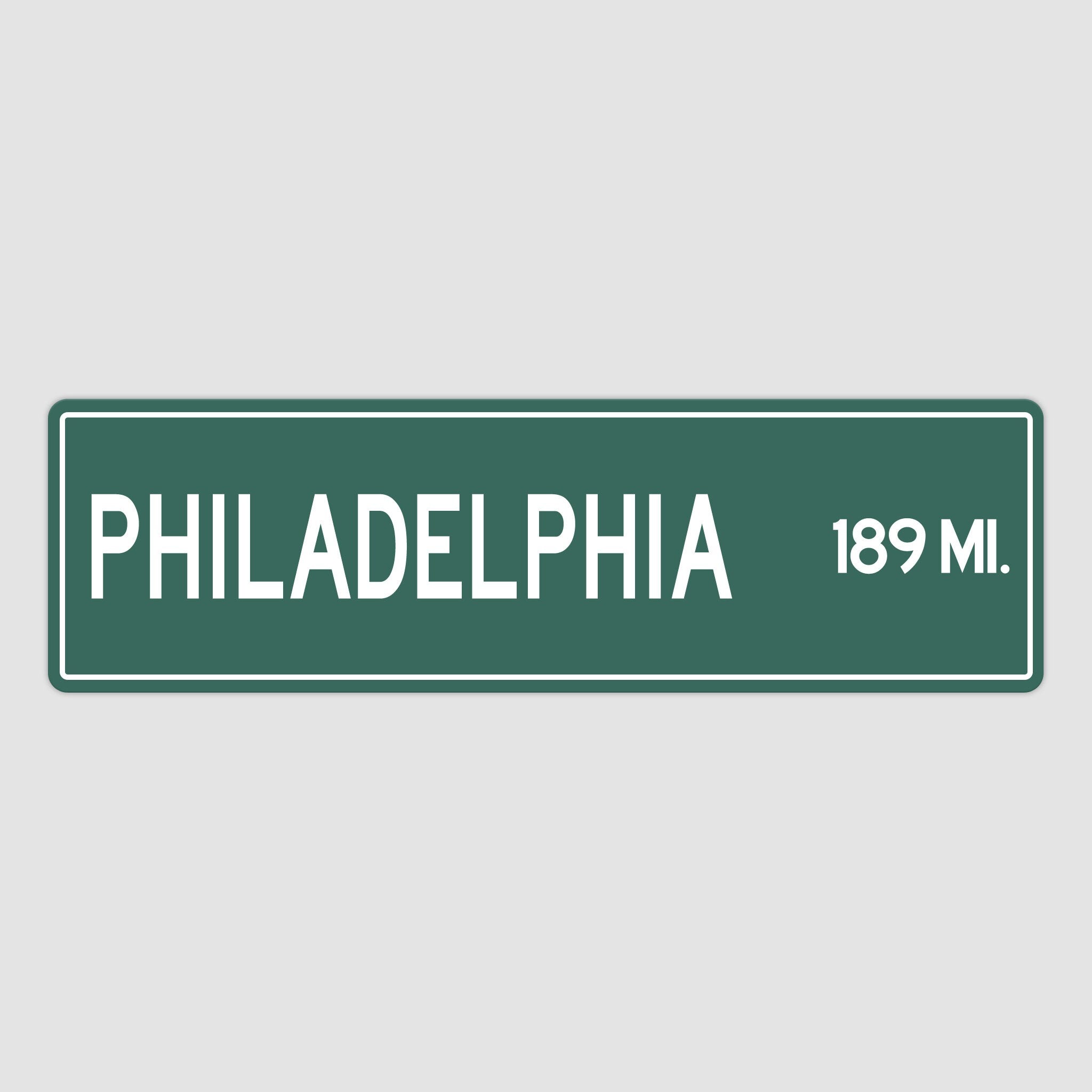 PERSONALIZED PHILADELPHIA Sign, Philadelphia City Distance Sign, City of Philadelphia Gift, Philadelphia Gifts, Philadelphia Souvenir