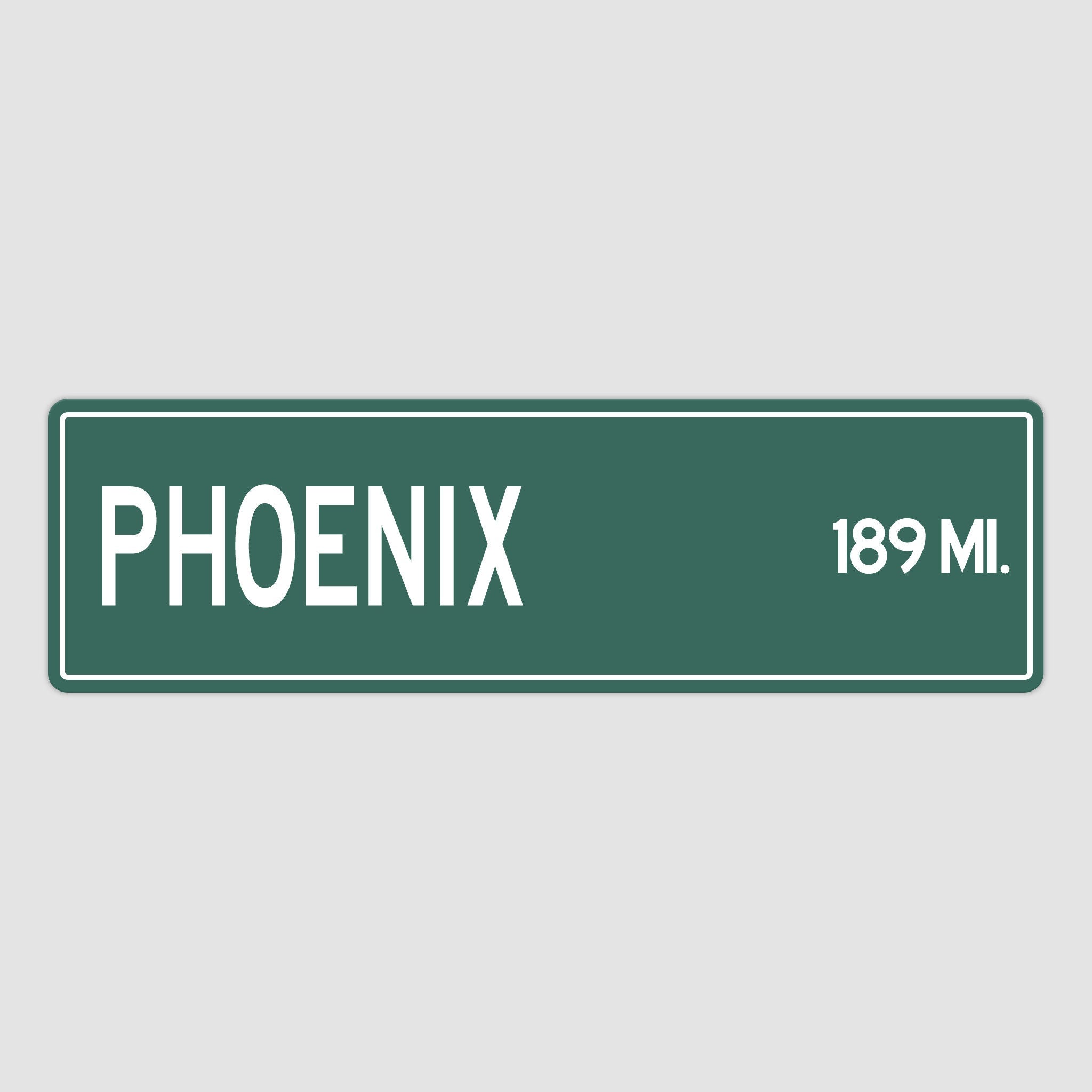 PERSONALIZED PHOENIX Sign, Phoenix City Distance Sign, City of Phoenix Gift, Phoenix Gifts, Phoenix Souvenir