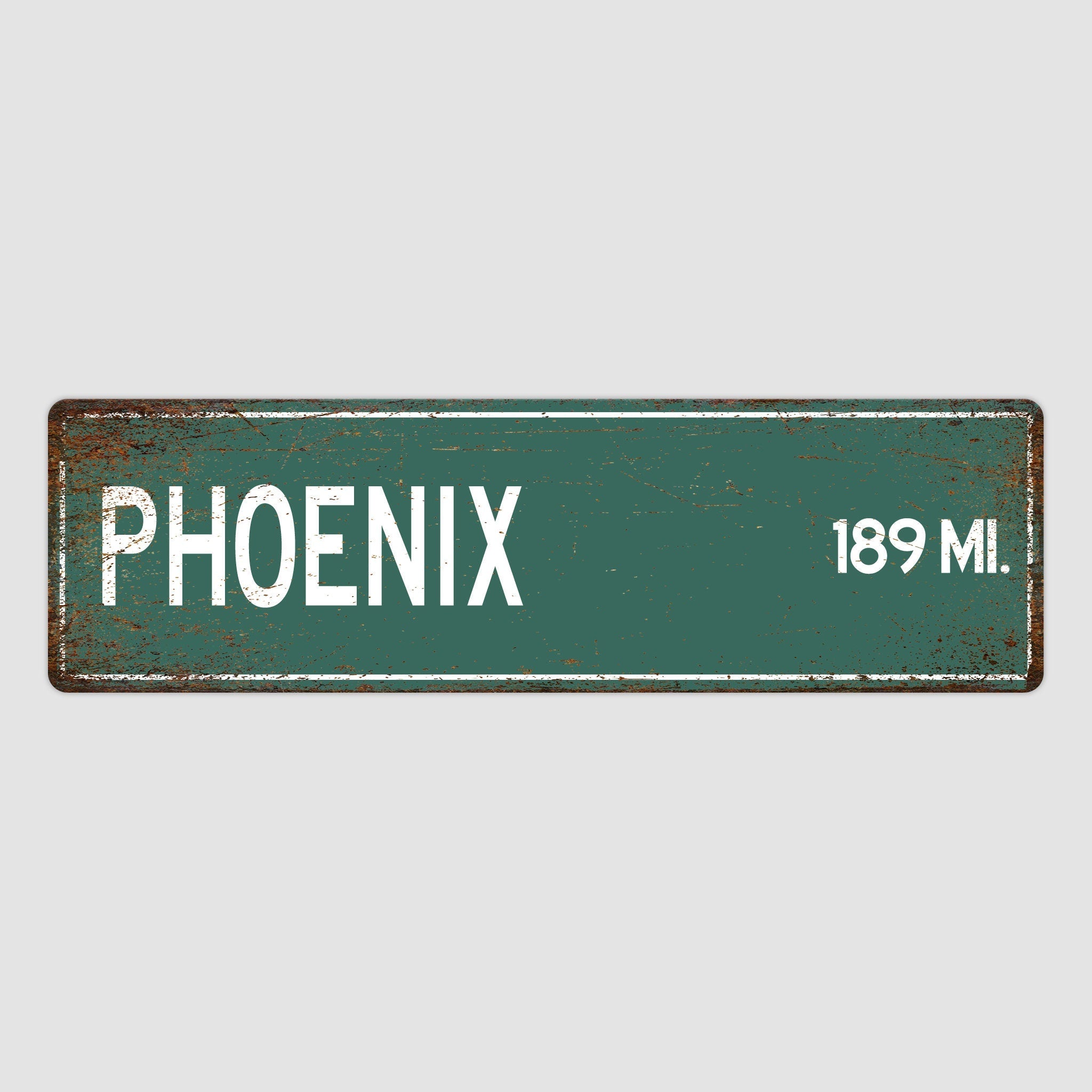 PERSONALIZED PHOENIX Sign, Phoenix City Distance Sign, City of Phoenix Gift, Phoenix Gifts, Phoenix Souvenir