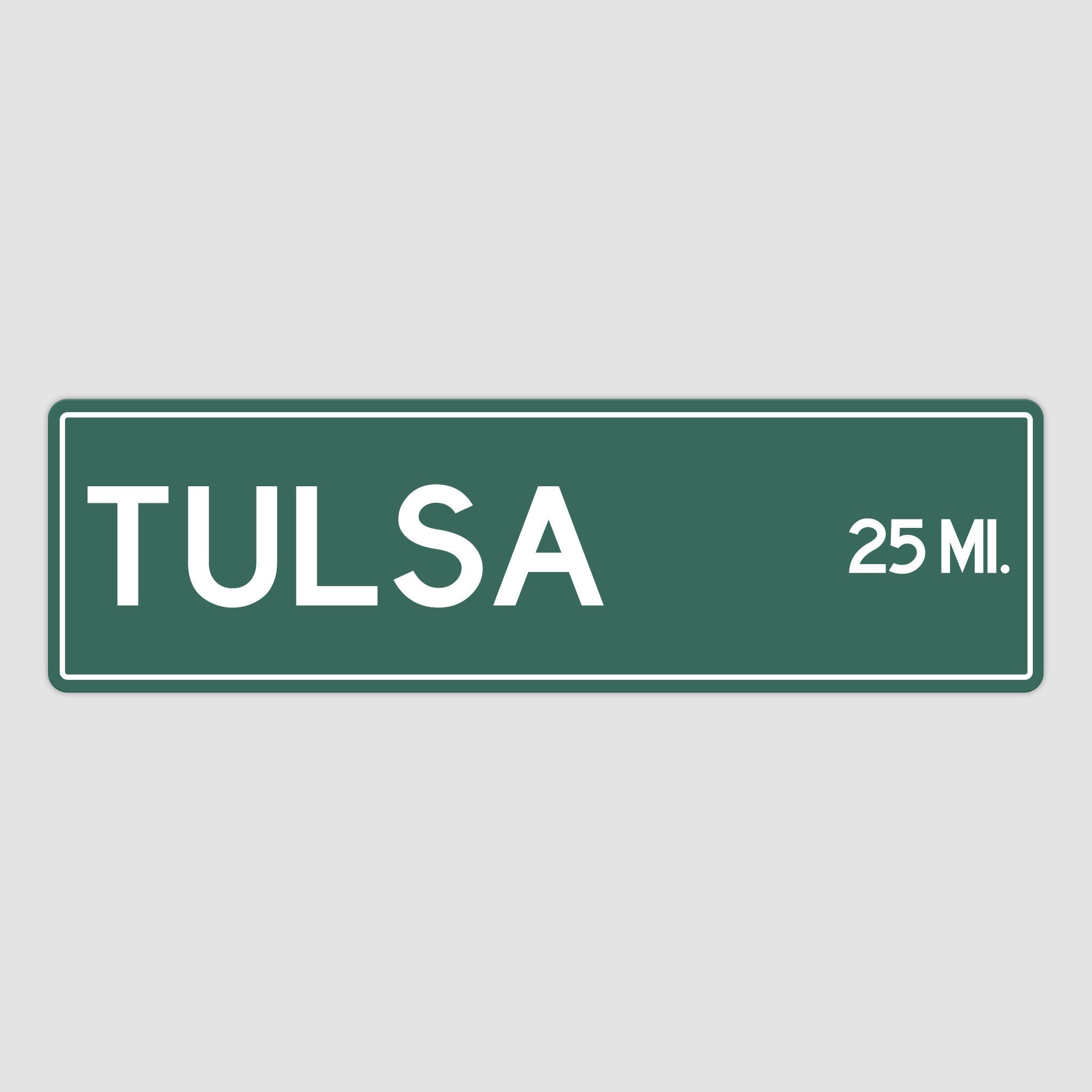 PERSONALIZED TULSA Sign, Tulsa City Distance Sign, City of Tulsa Gift, Tulsa Gifts, Tulsa Souvenir, Tulsa Signs