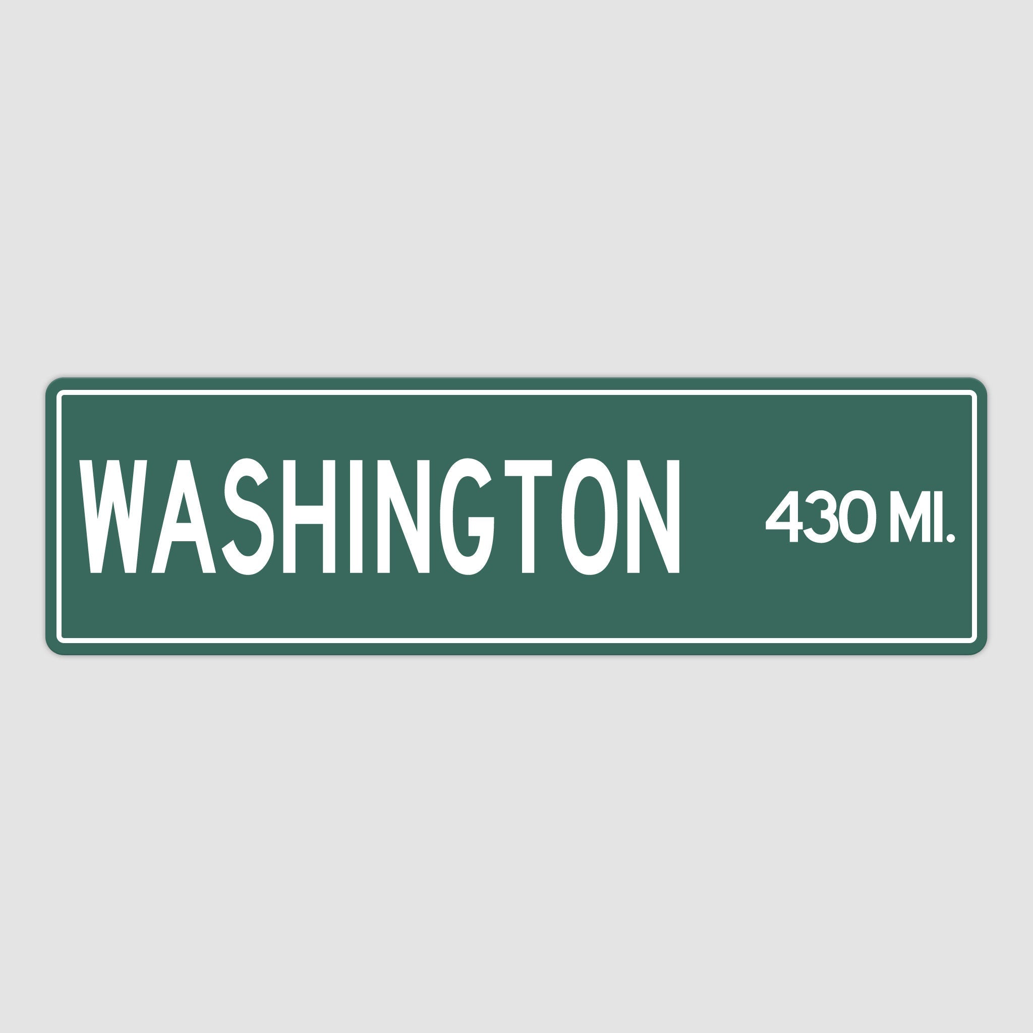 PERSONALIZED WASHINGTON Sign, Washington City Distance Sign, City of Washington Gift, Washington Gifts, Washington Souvenir,Washington Signs