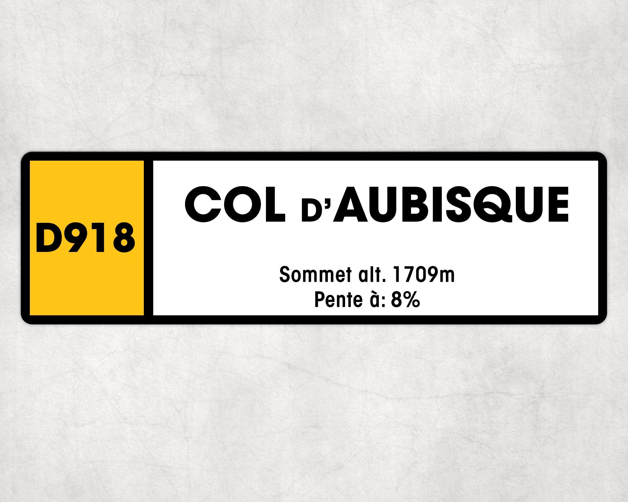 Col D'Aubisque D918 - Vintage Style Tour de France Cycling Sign - Gift for Cyclist, cycling sign, metal sign, biking sign,