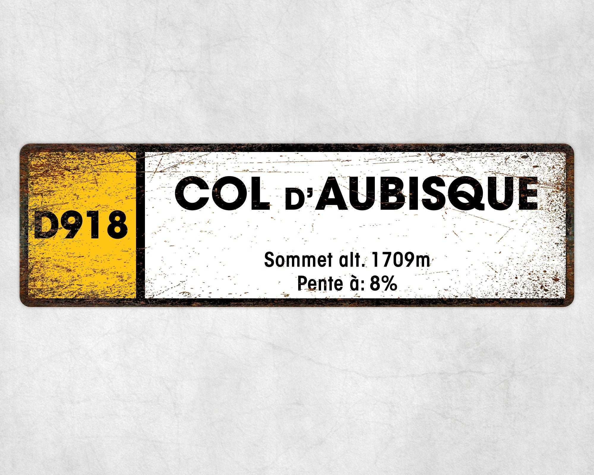 Col D'Aubisque D918 - Vintage Style Tour de France Cycling Sign - Gift for Cyclist, cycling sign, metal sign, biking sign,