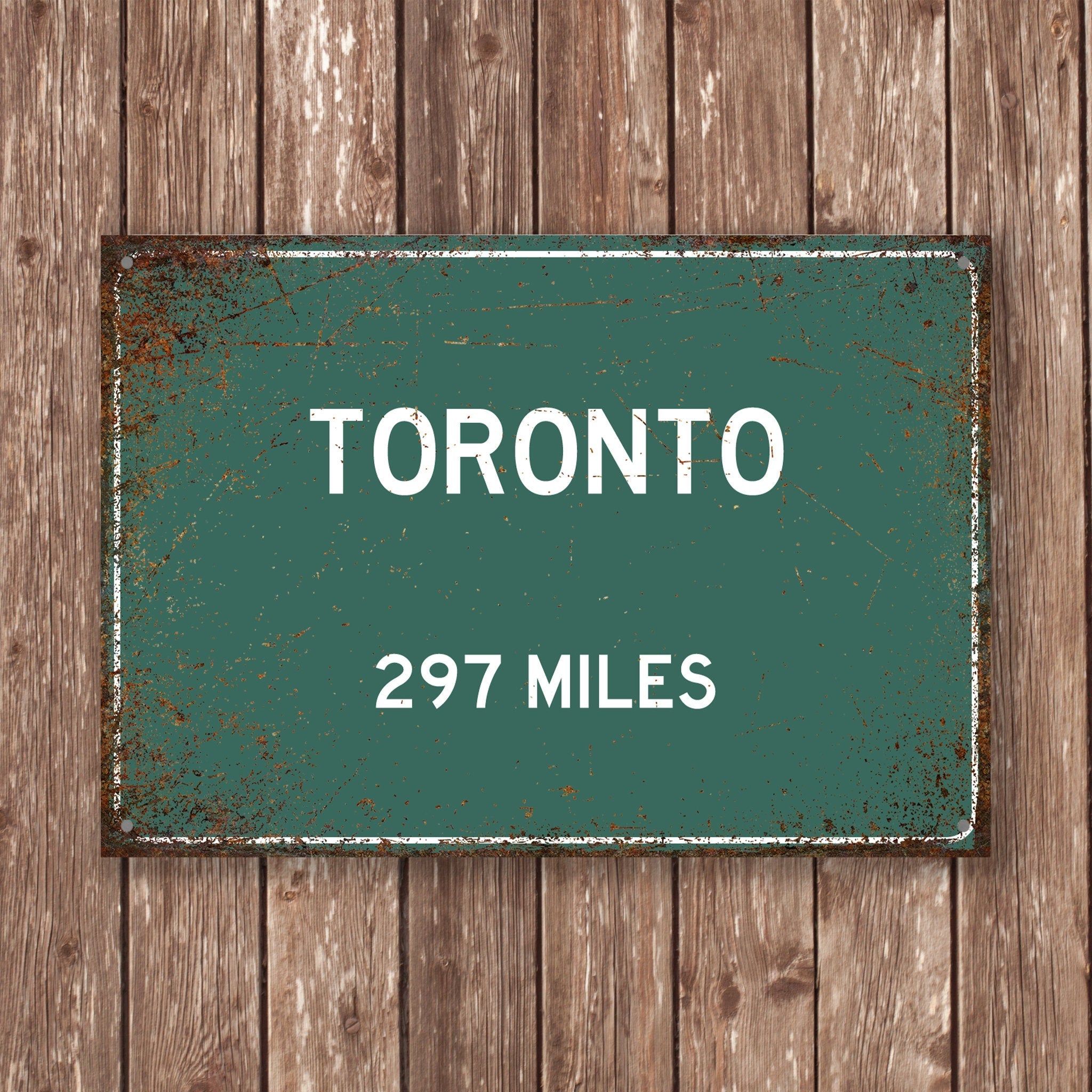 PERSONALIZED TORONTO Sign, Toronto City Distance Sign, City of Toronto Gift, Toronto Gifts, Toronto Souvenir, Toronto Signs