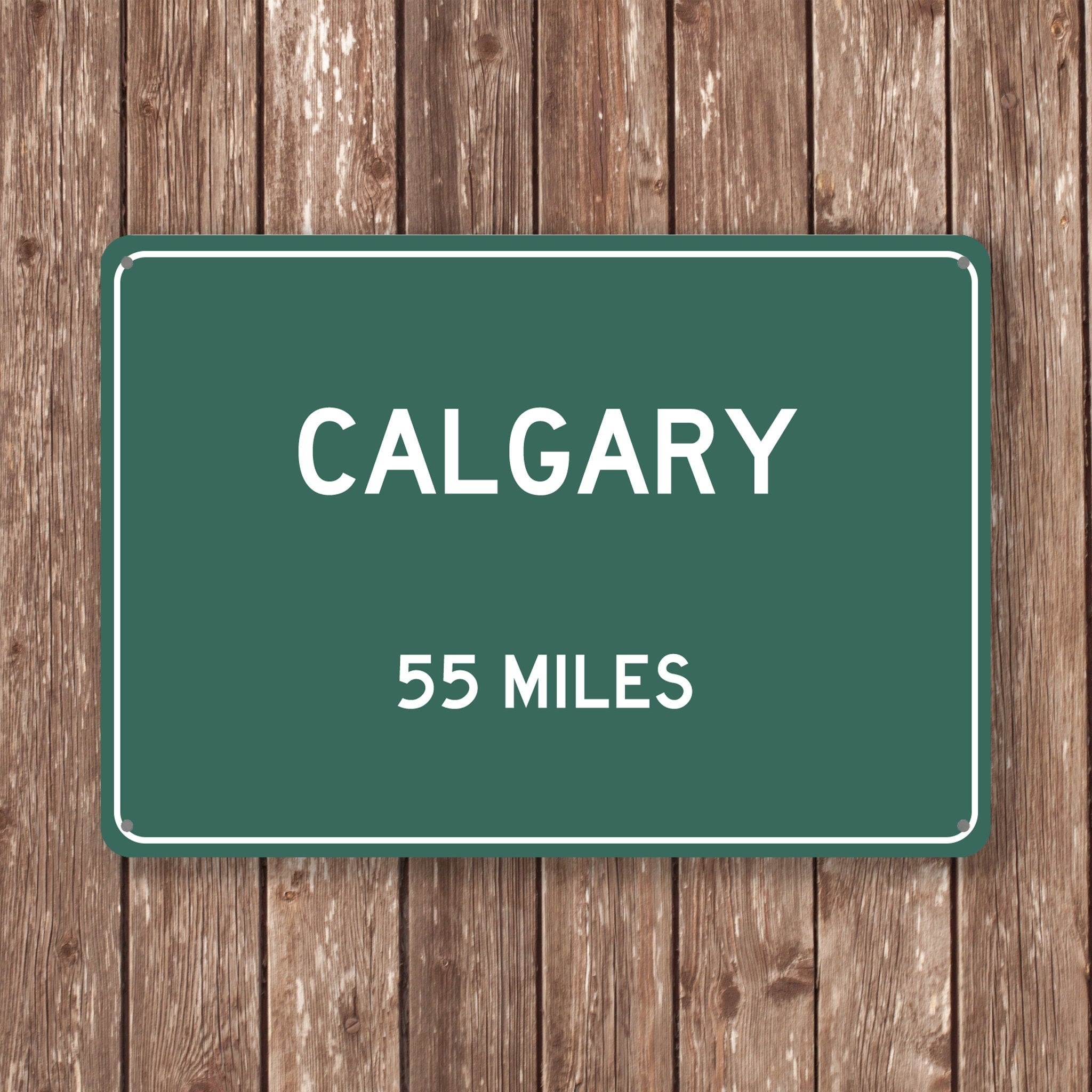 PERSONALIZED CALGARY Sign, Calgary City Distance Sign, City of Calgary Gift, Calgory Gifts, Calgory Souvenir, Calgory Signs