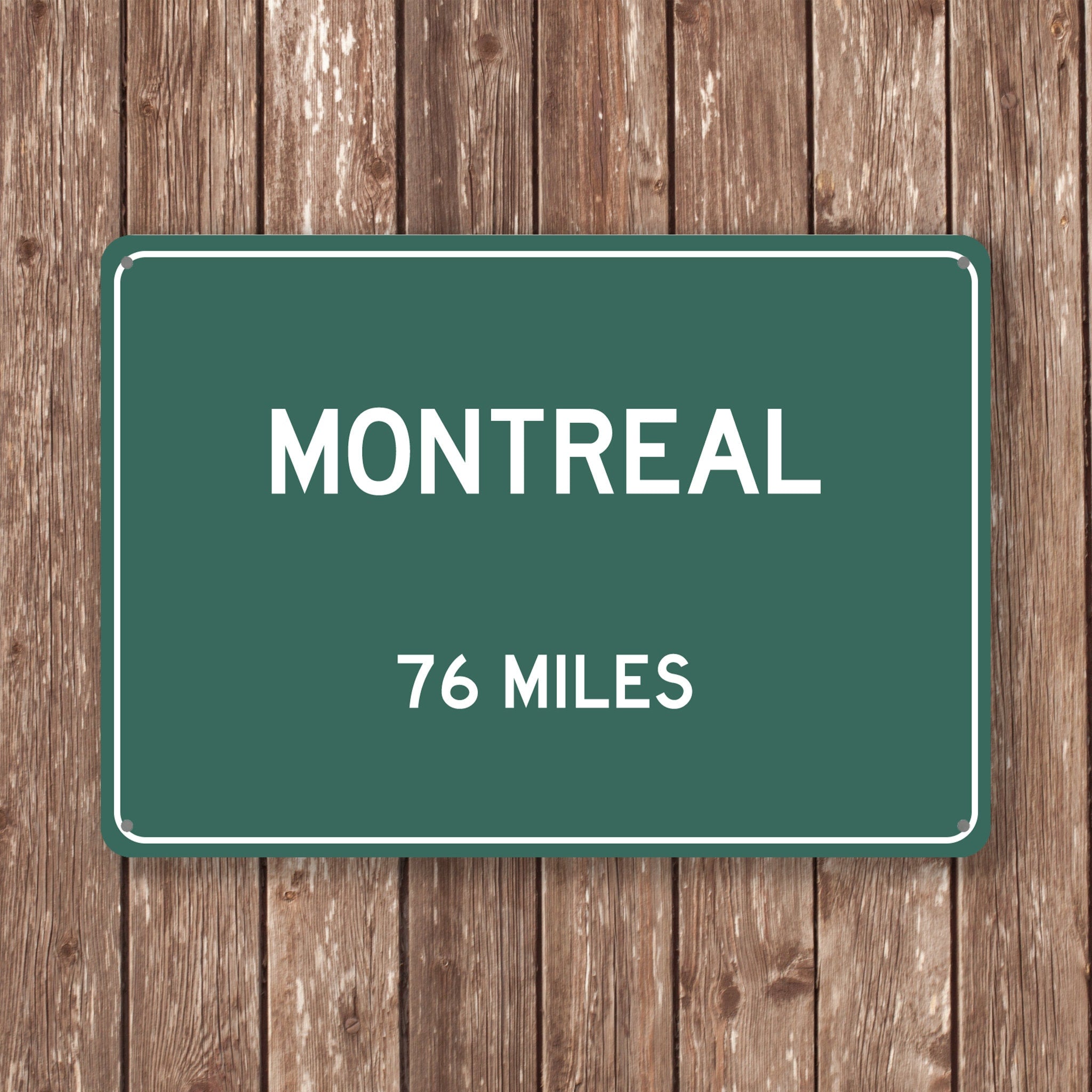 PERSONALIZED MONTREAL Sign, Montreal City Distance Sign, City of Montreal Gift, Montreal Gifts, Montreal Souvenir, Montreal Signs