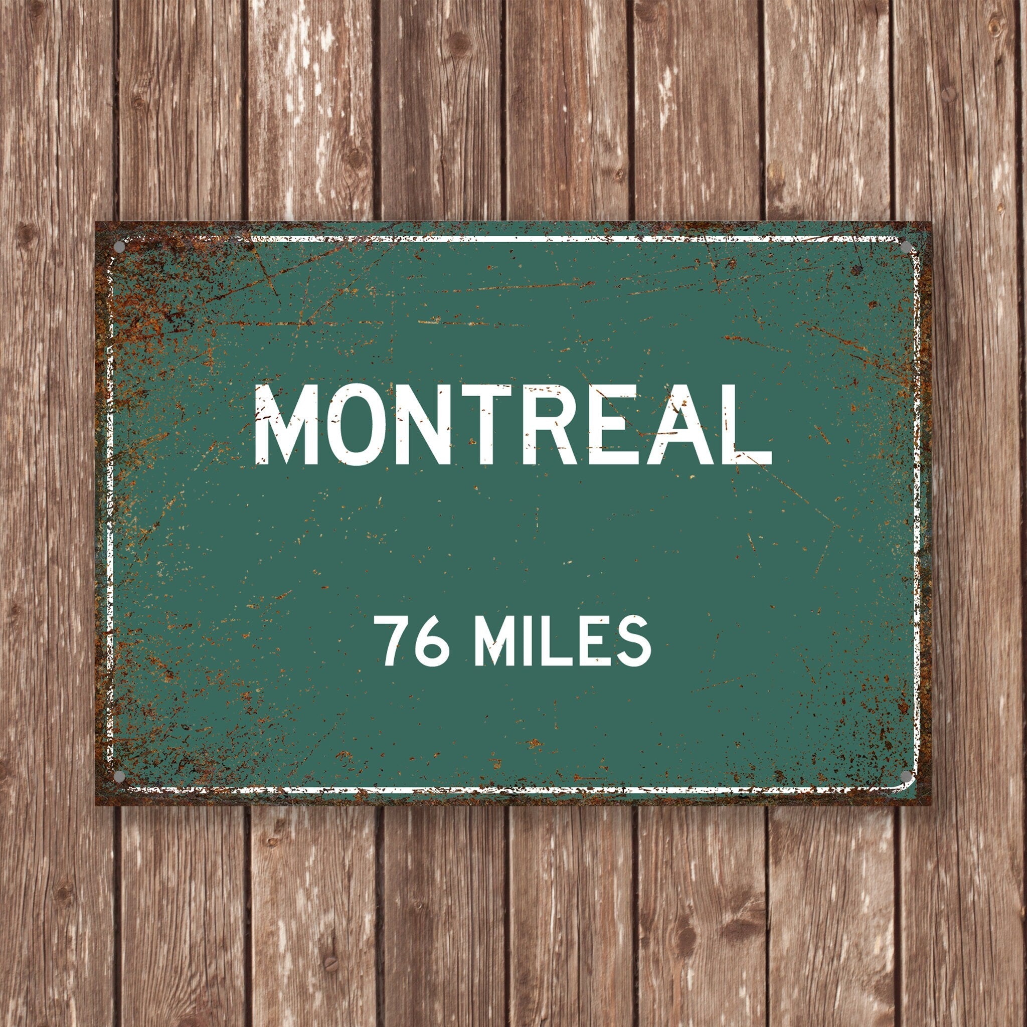 PERSONALIZED MONTREAL Sign, Montreal City Distance Sign, City of Montreal Gift, Montreal Gifts, Montreal Souvenir, Montreal Signs