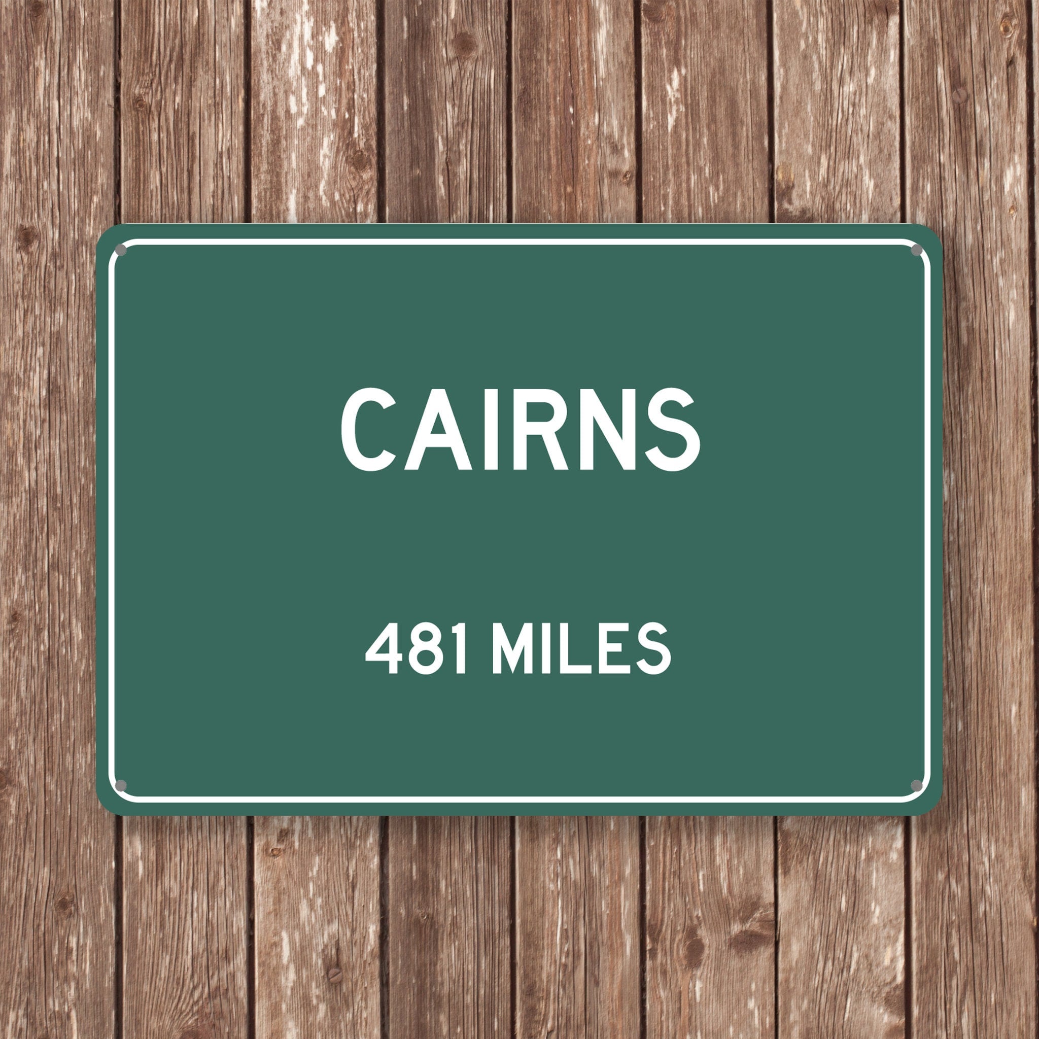 PERSONALIZED CAIRNS Sign, Cairns City Distance Sign, City of Cairns Gift, Cairns Gifts, Cairns Souvenir, Cairns Signs