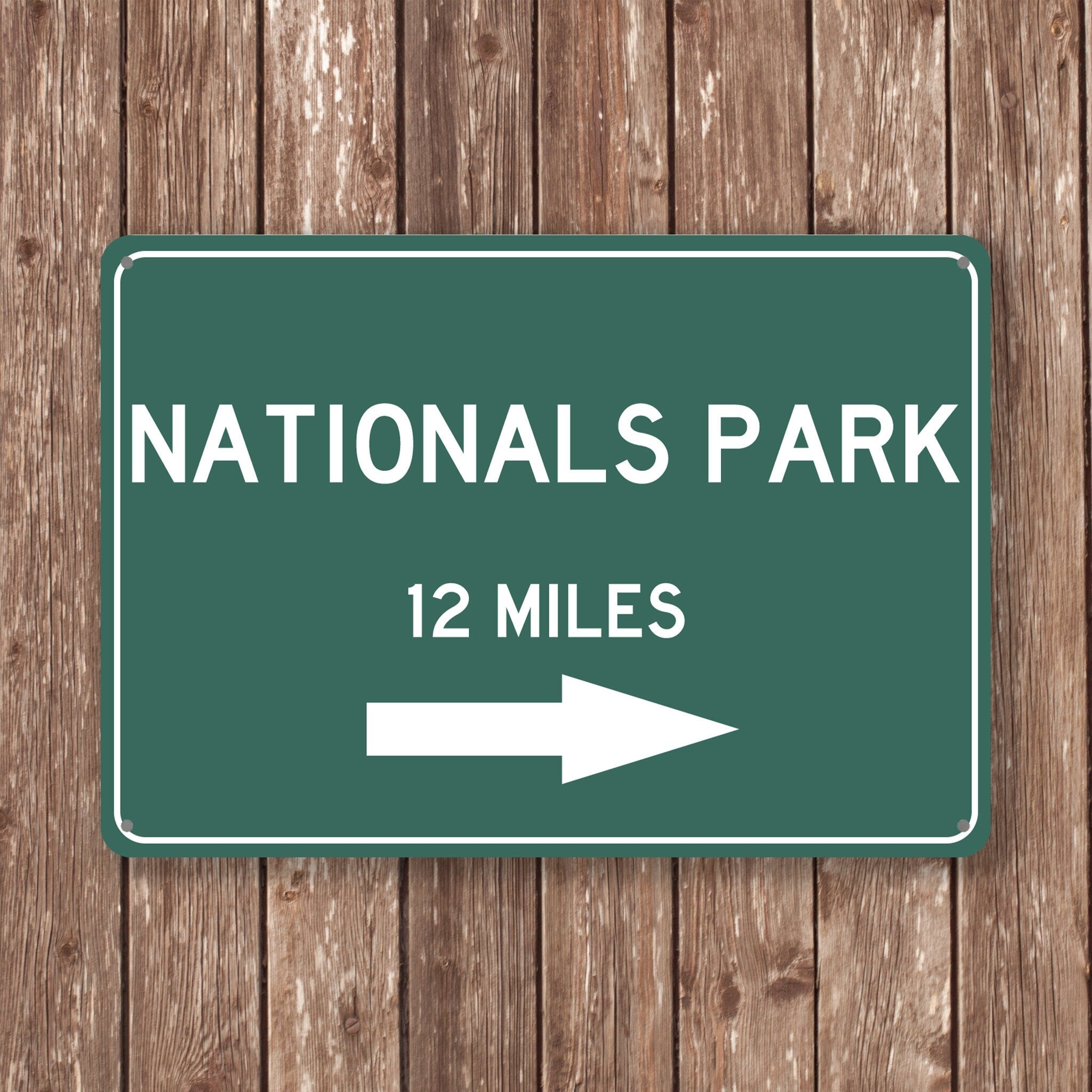 PERSONALIZED NATIONALS PARK Distance Sign, Nationals Park, Nationals Park Miles, Washington Sign, Washington gift, Washington Souvenir